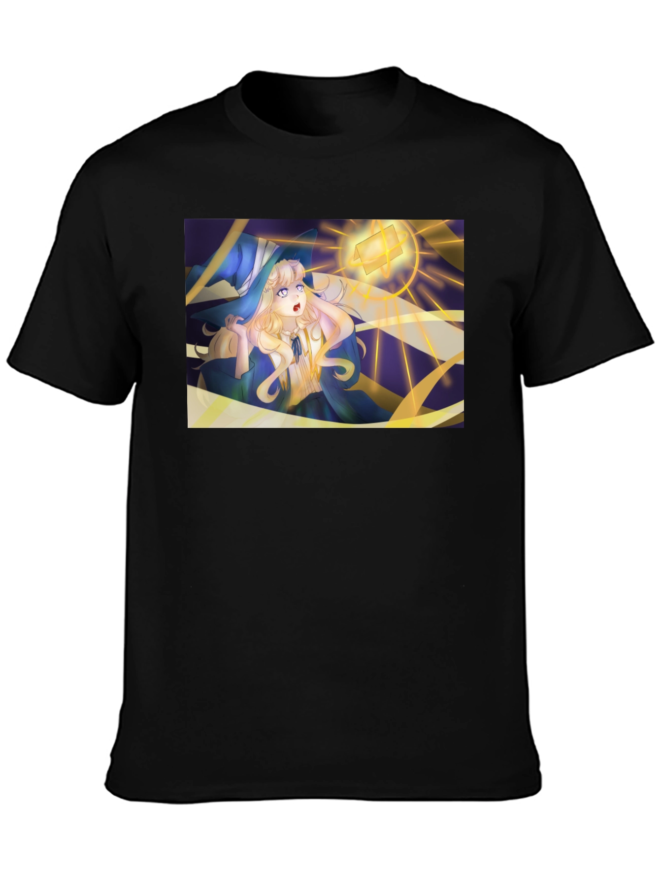 Anime Witch Graphic Tee - Stylish Comfort