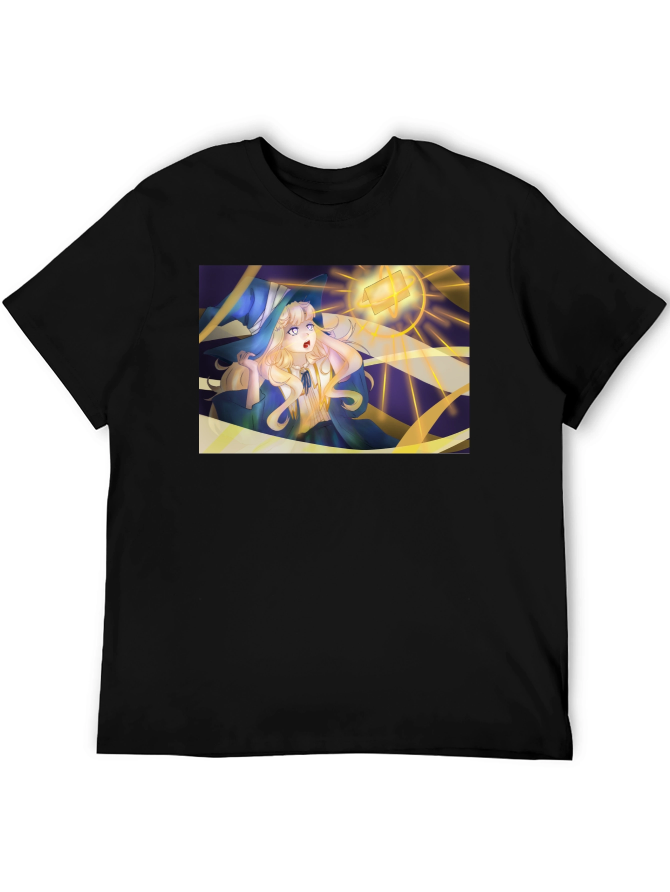 Anime Witch Graphic Tee - Stylish Comfort