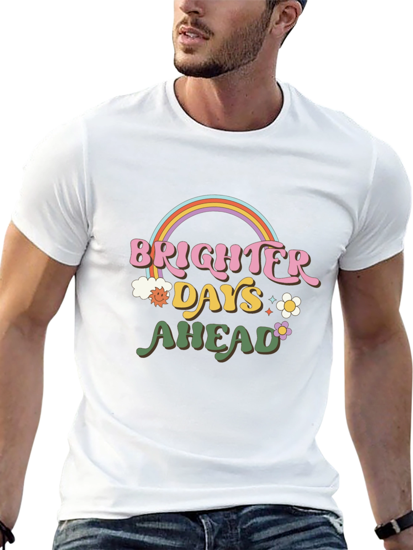 Brighter Days Ahead Graphic Tee - Retro Style