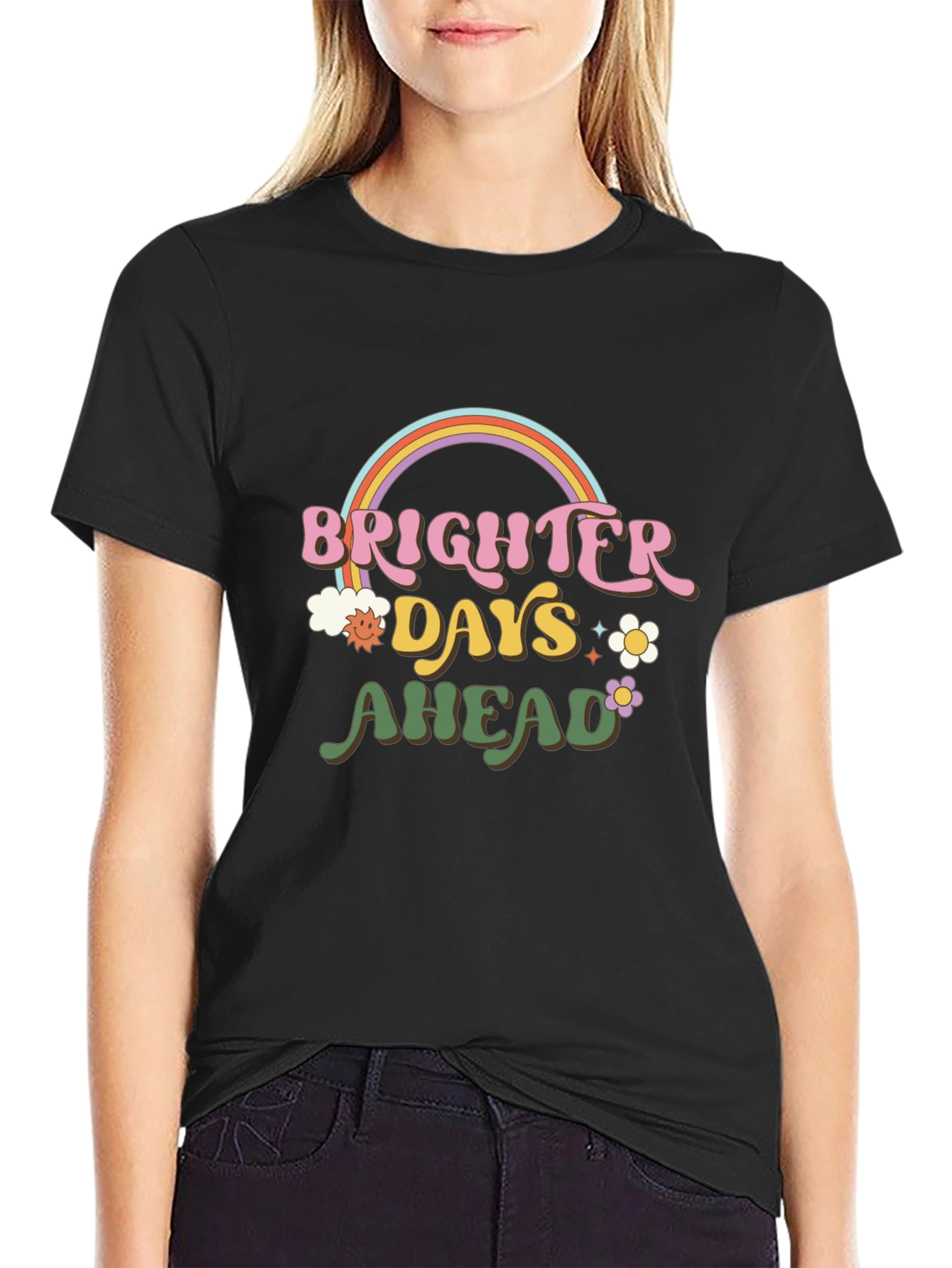 Brighter Days Ahead Graphic Tee - Retro Style