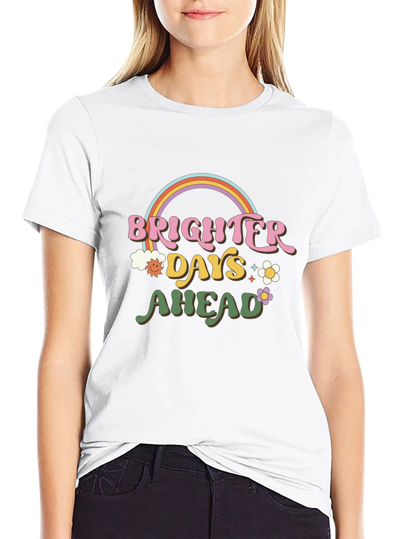 Brighter Days Ahead Graphic Tee - Retro Style