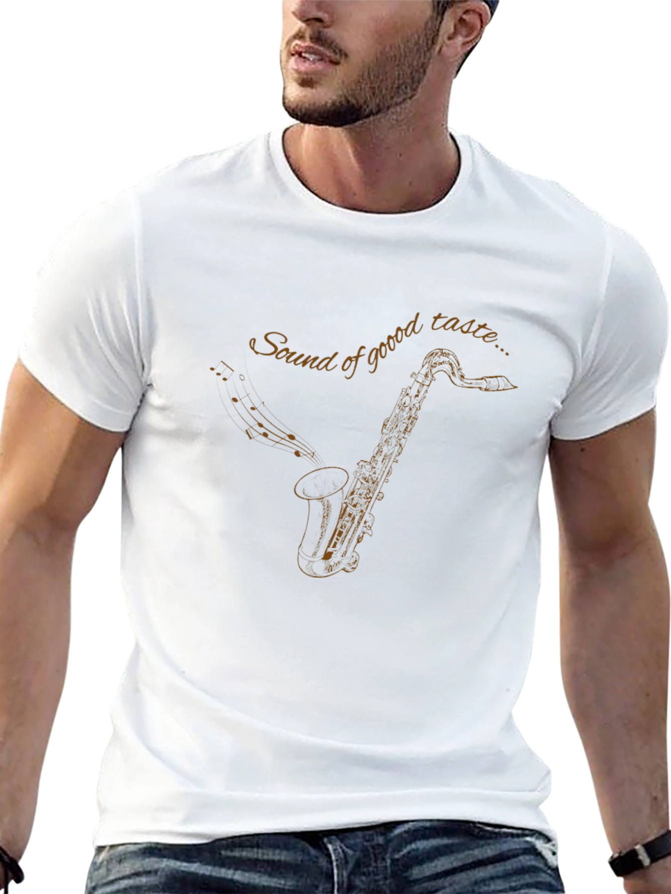 Saxophone Graphic Tee - Sound of Good Taste