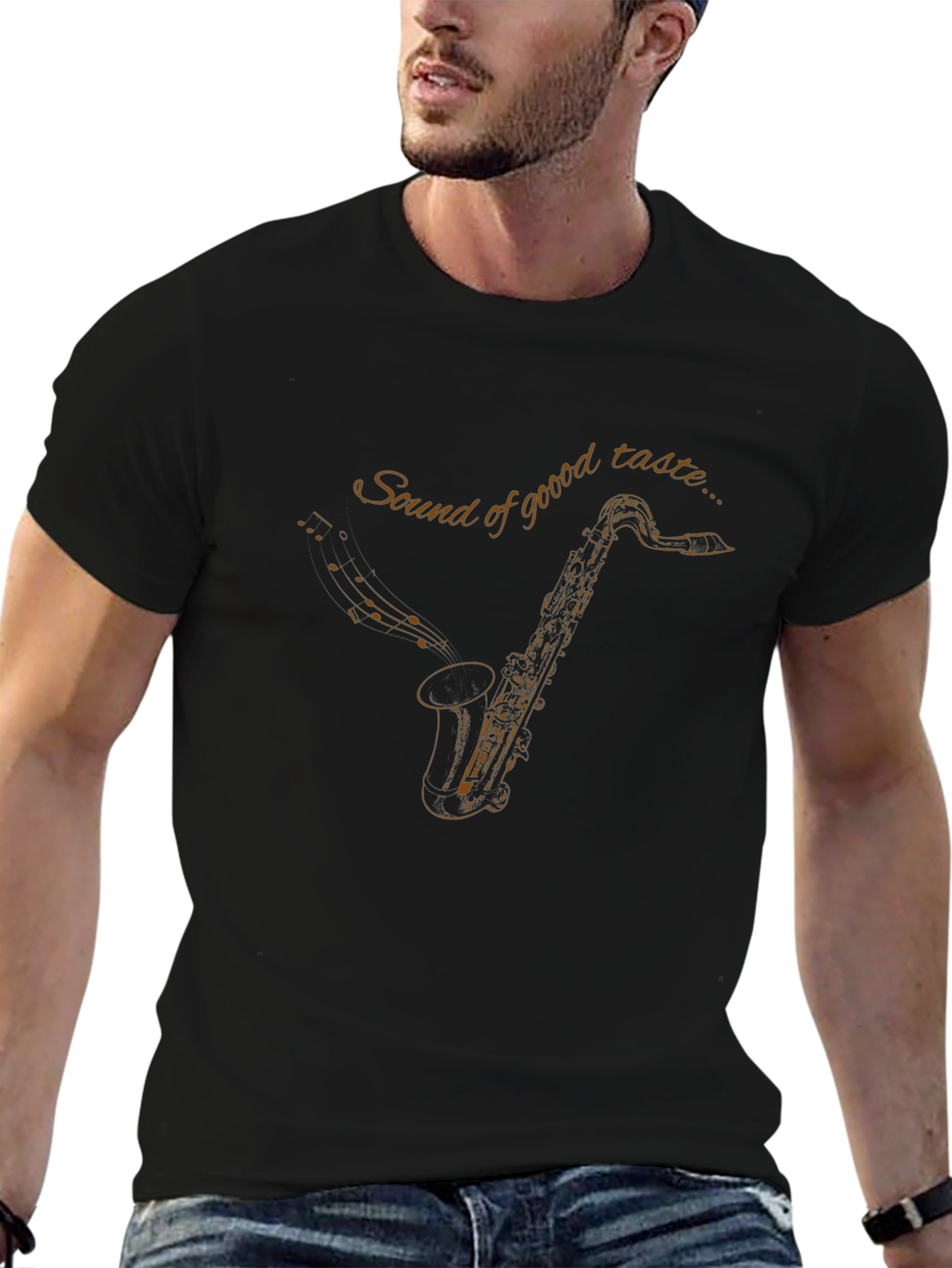 Saxophone Graphic Tee - Sound of Good Taste