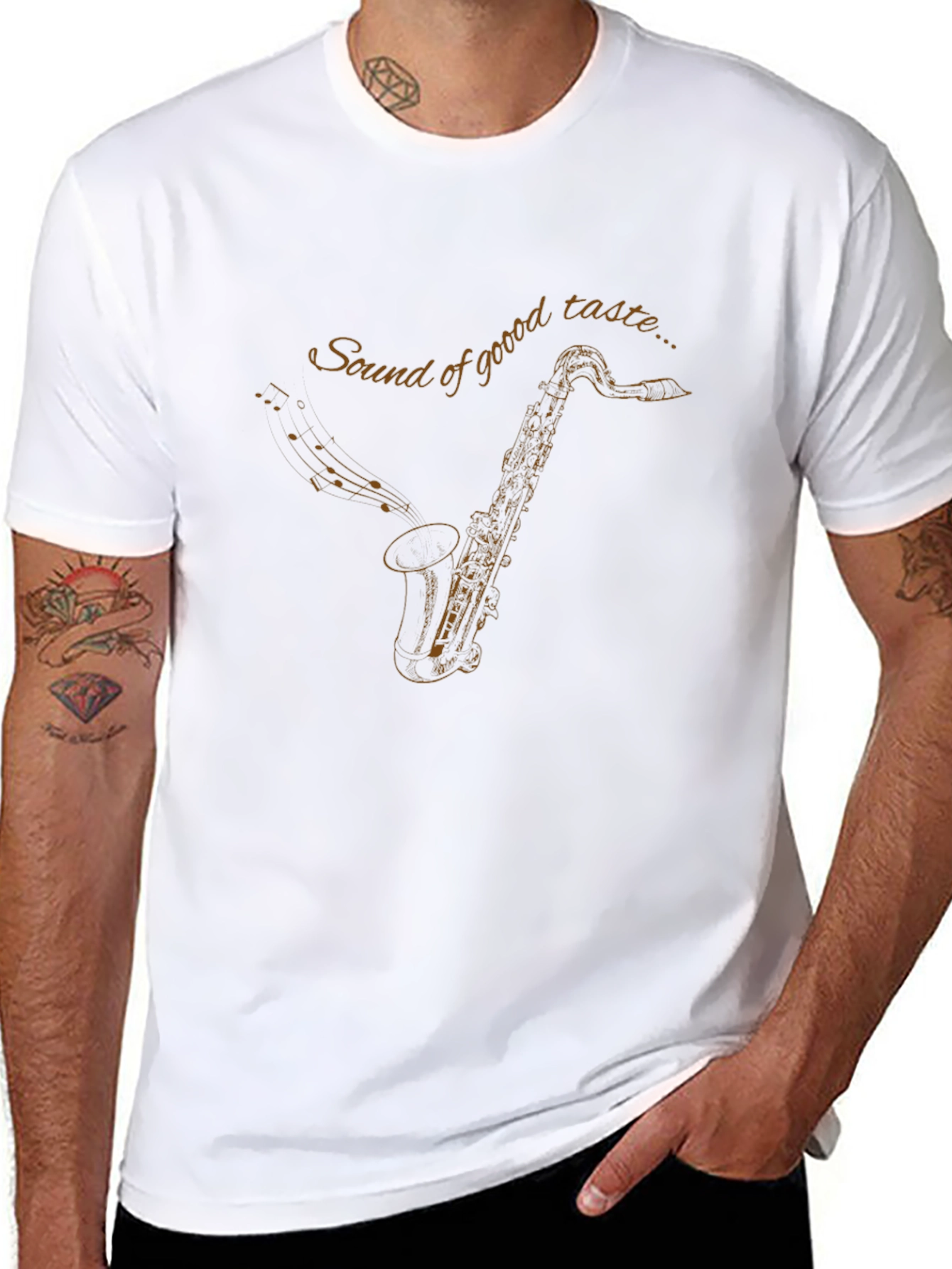 Saxophone Graphic Tee - Sound of Good Taste