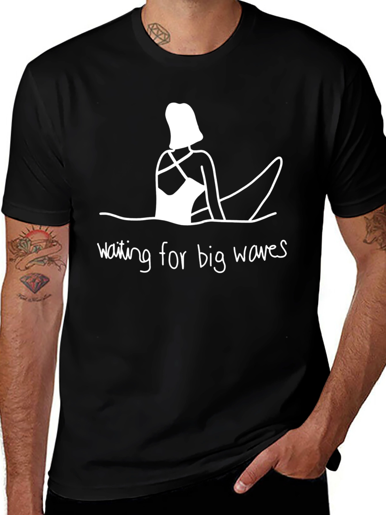 Waiting for Waves Graphic Tee
