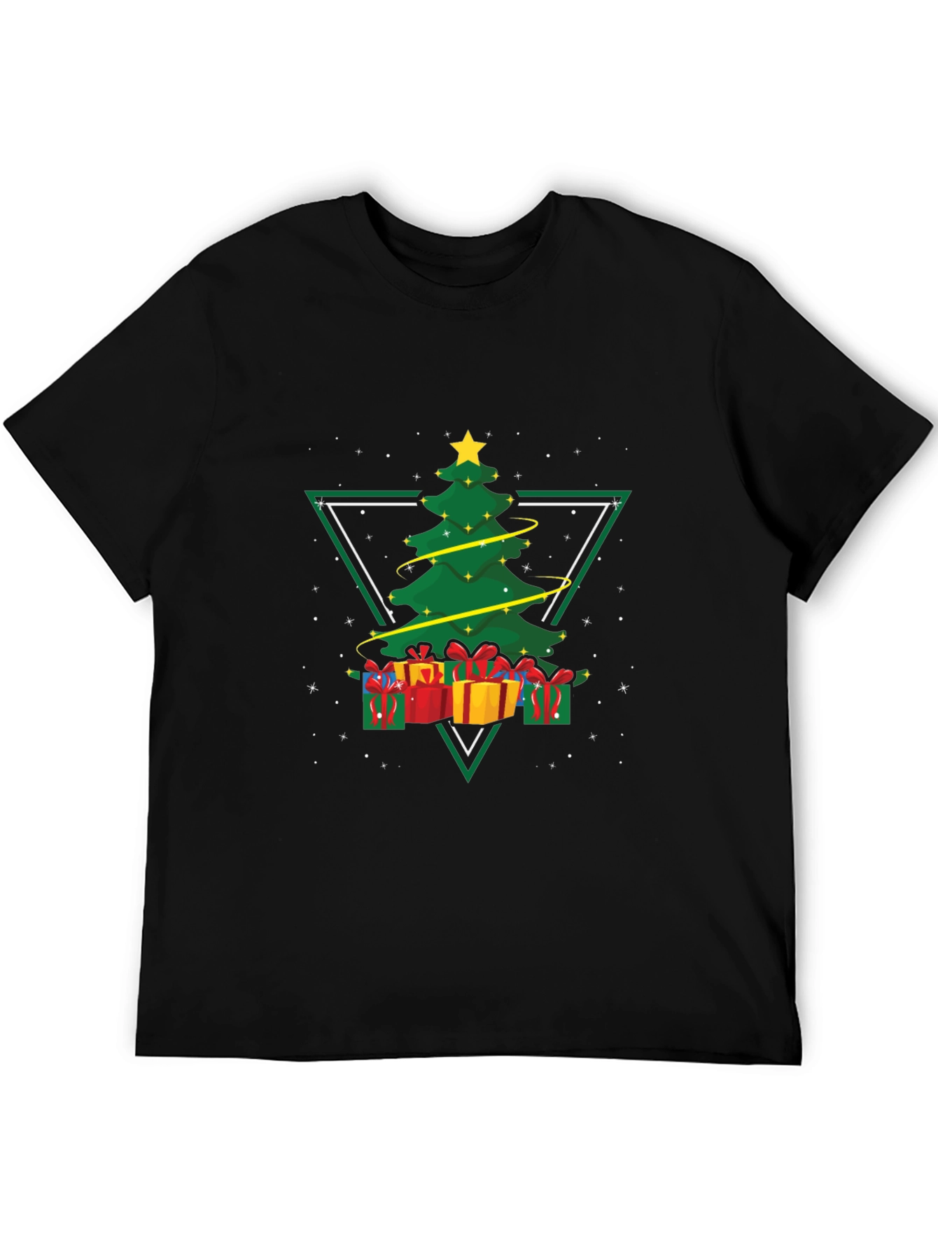 Christmas Tree Triangle Graphic Tee