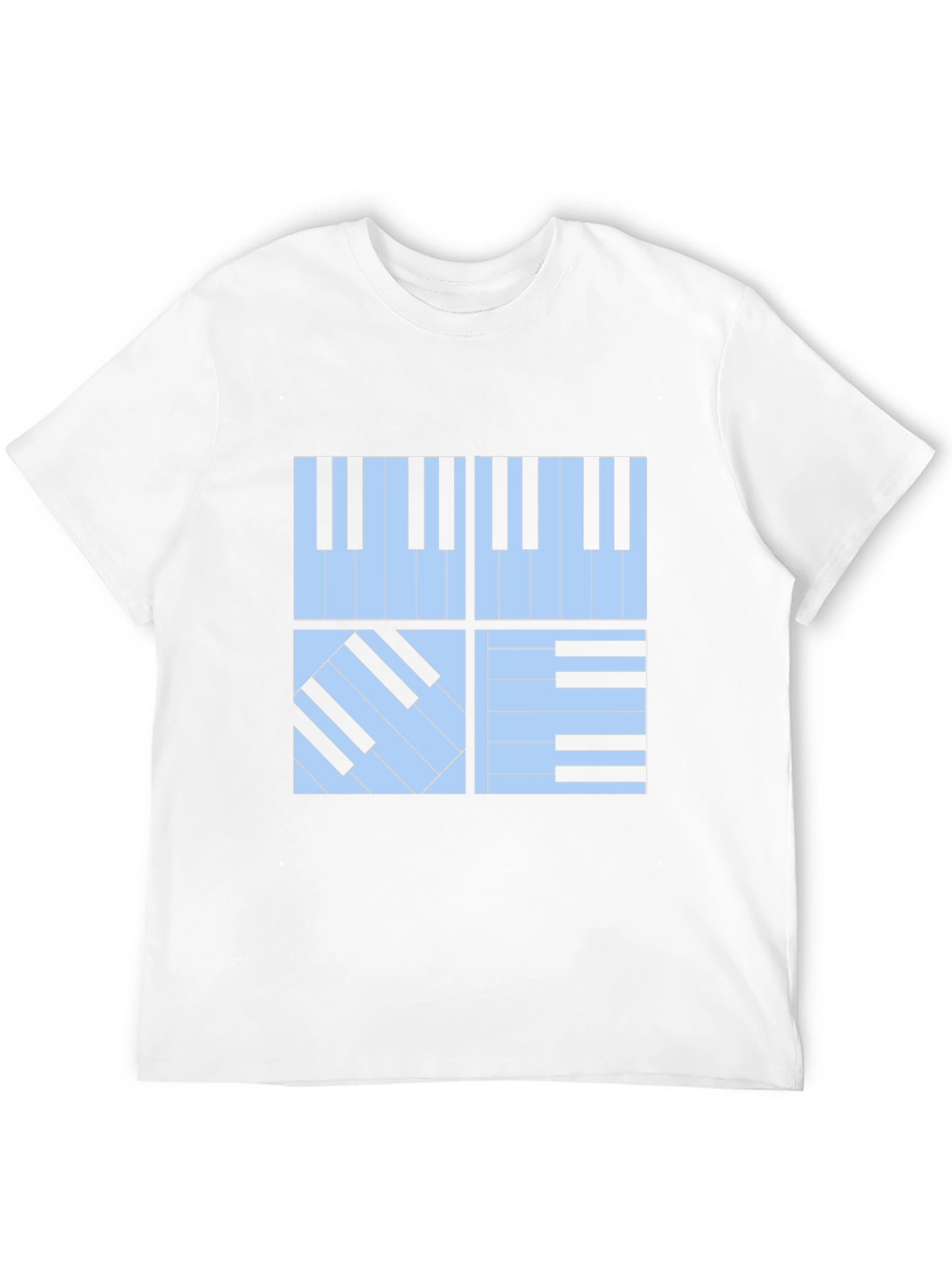 Piano Keys Graphic Tee - Stylish Musicians T-Shirt
