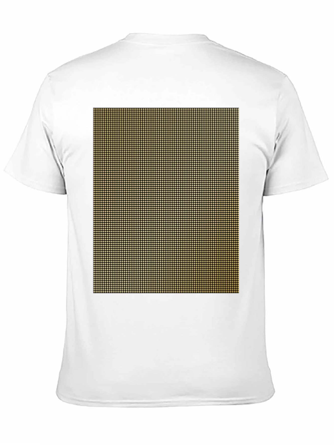Geometric Grid Black T-Shirt