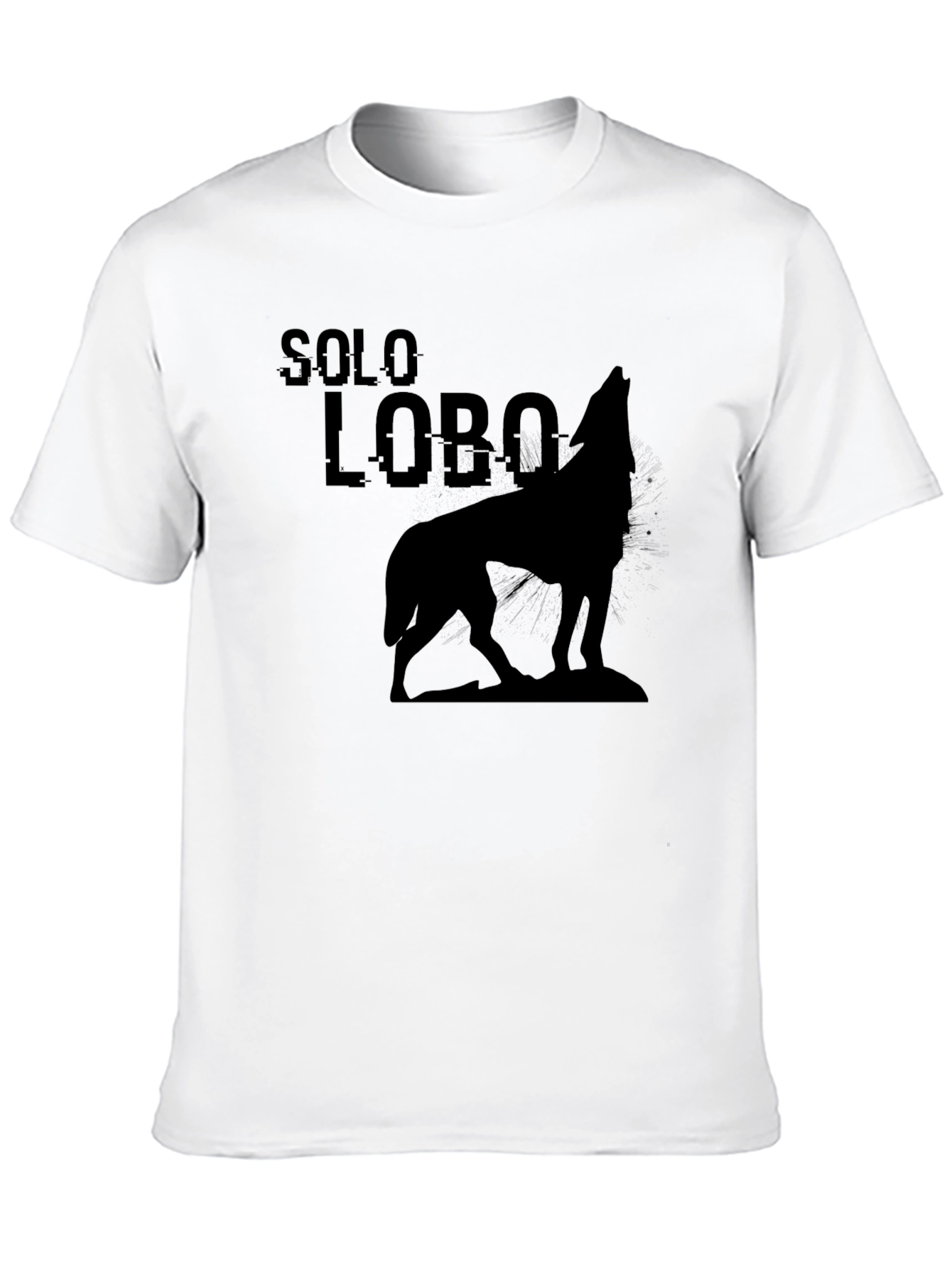 Solo Lobo Graphic T-Shirt - Mens Black Tee