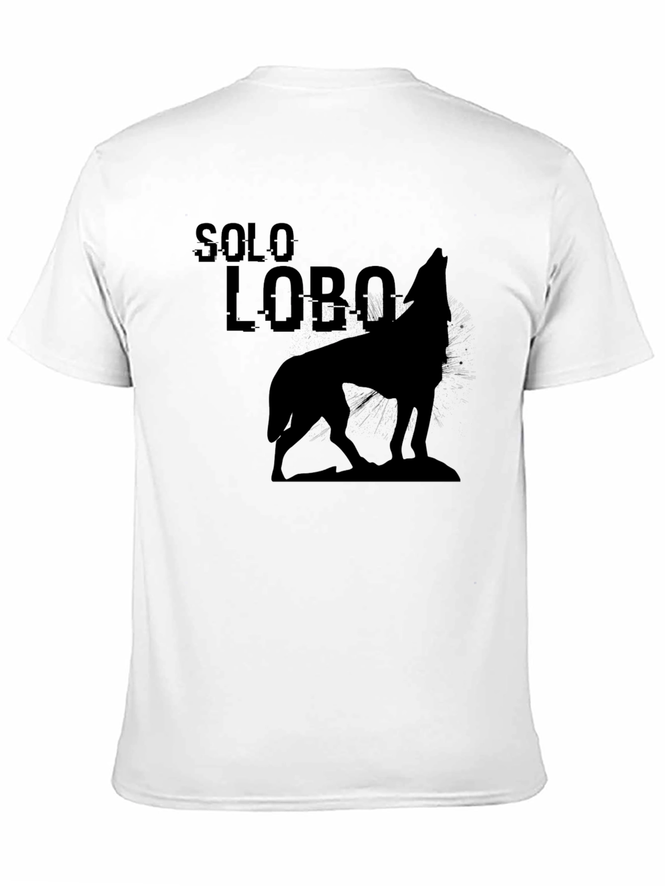 Solo Lobo Graphic T-Shirt - Mens Black Tee