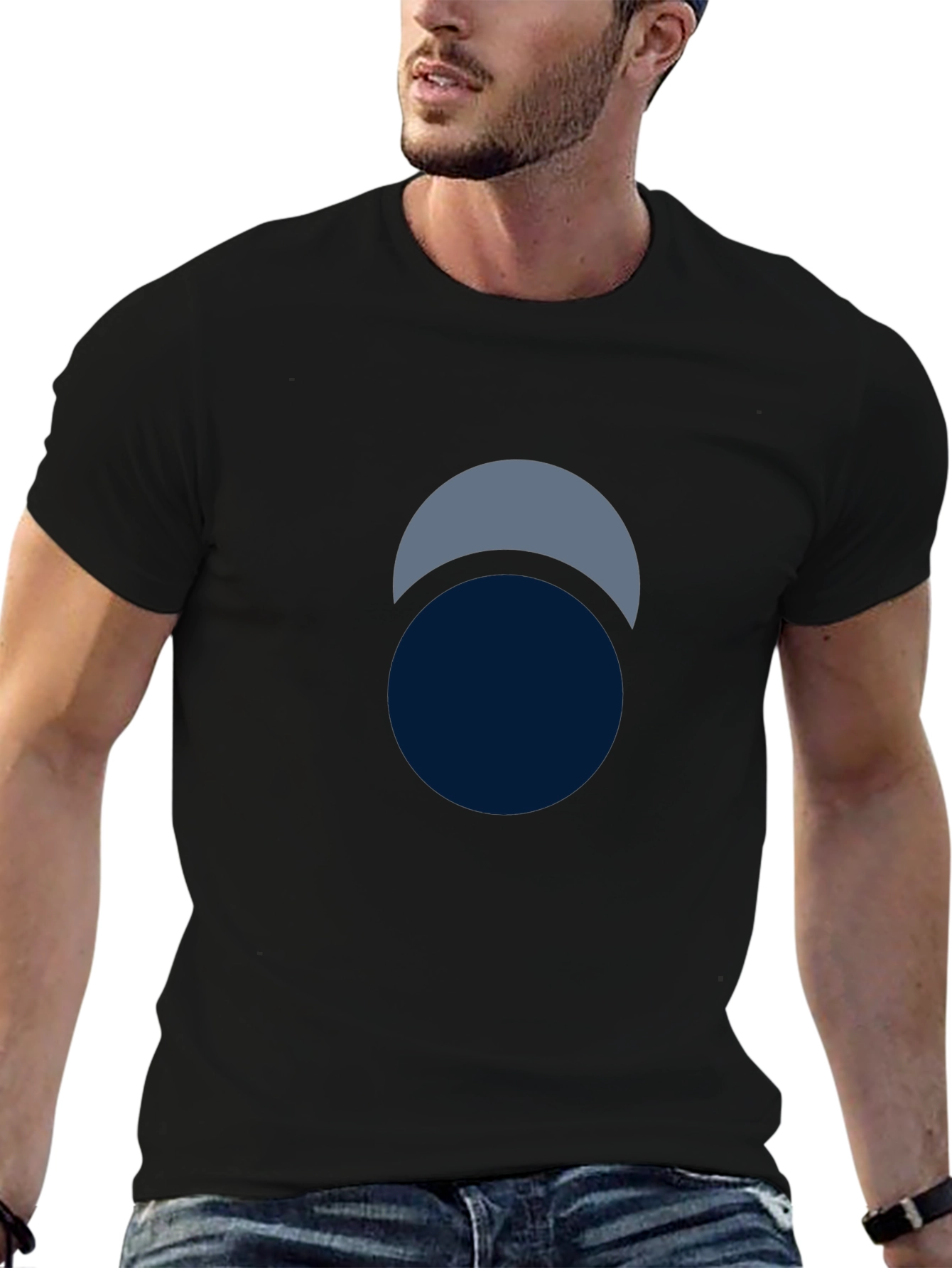 Minimalist Eclipse Graphic Tee - Modern Design