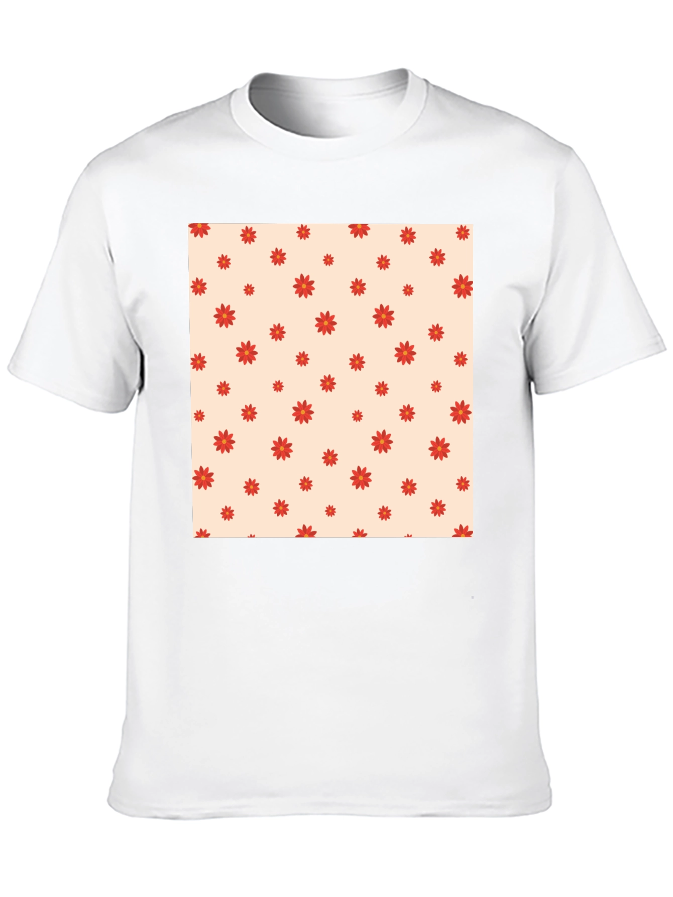 Floral Print T-Shirt - Stylish Casual Wear