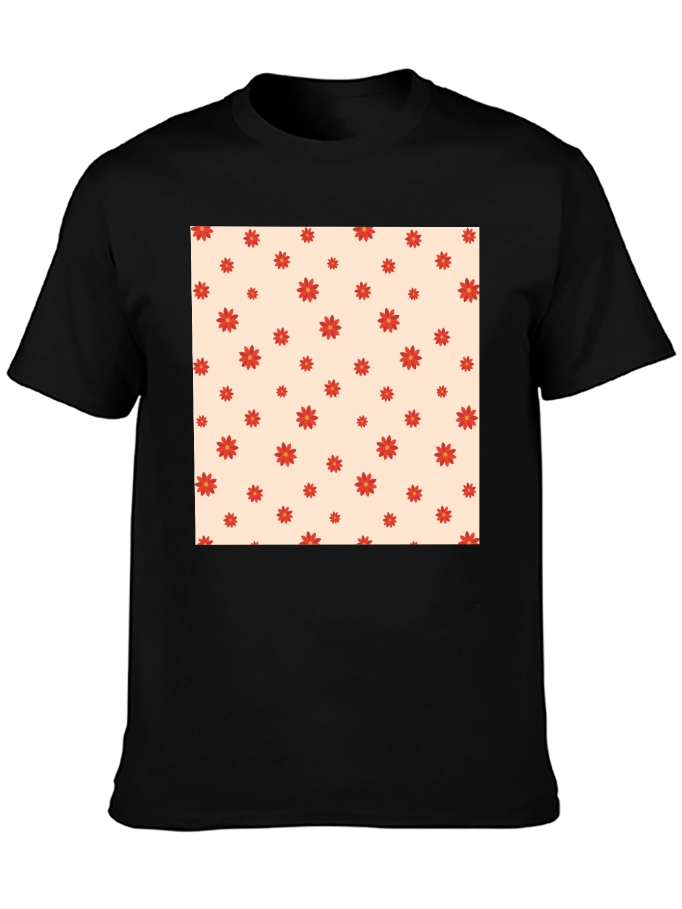 Floral Print T-Shirt - Stylish Casual Wear