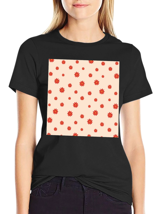 Floral Print T-Shirt - Stylish Casual Wear
