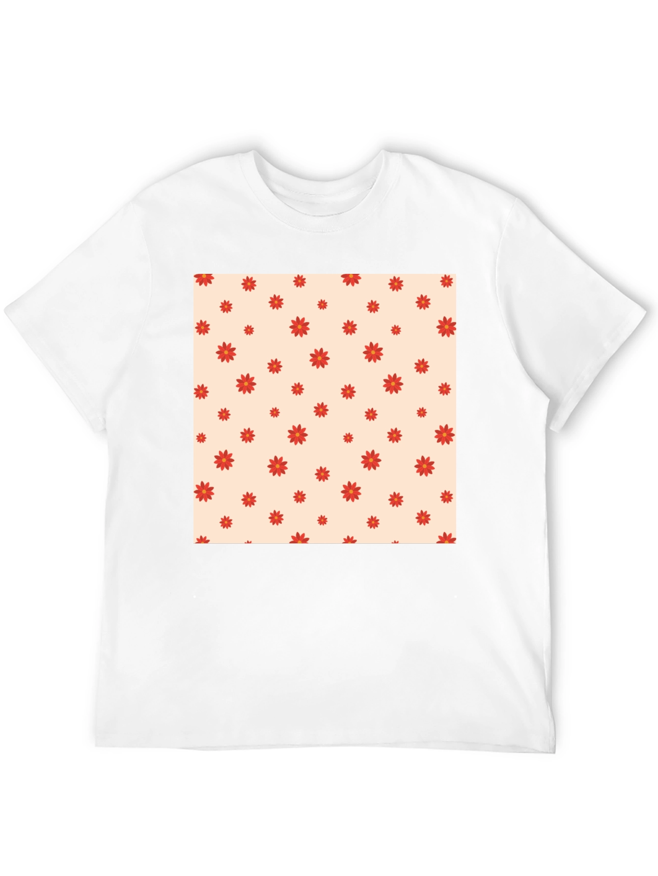 Floral Print T-Shirt - Stylish Casual Wear