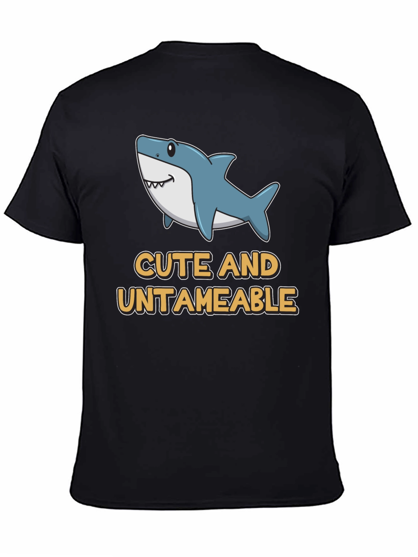 Cute and Untameable Shark Graphic T-Shirt