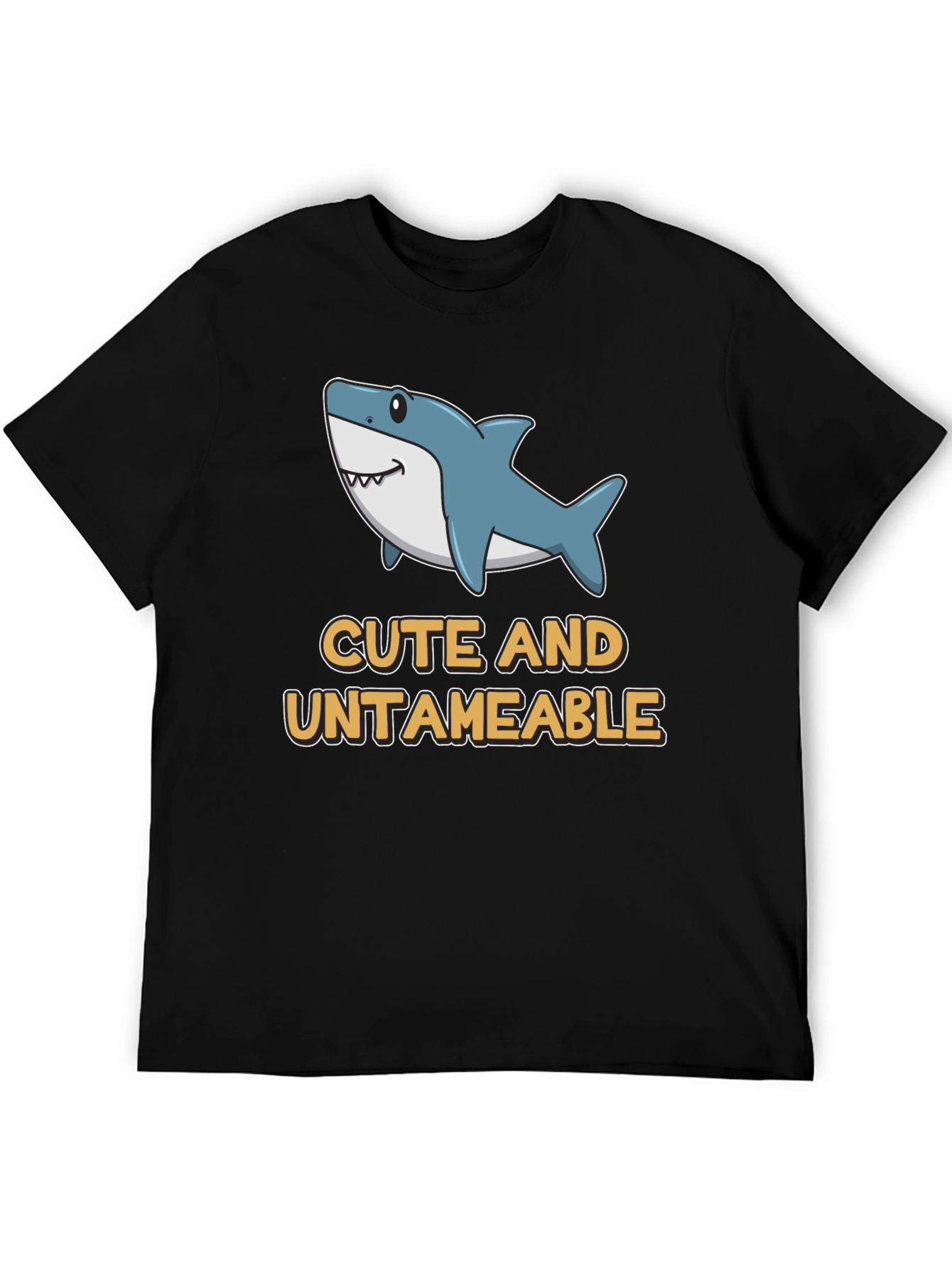 Cute and Untameable Shark Graphic T-Shirt