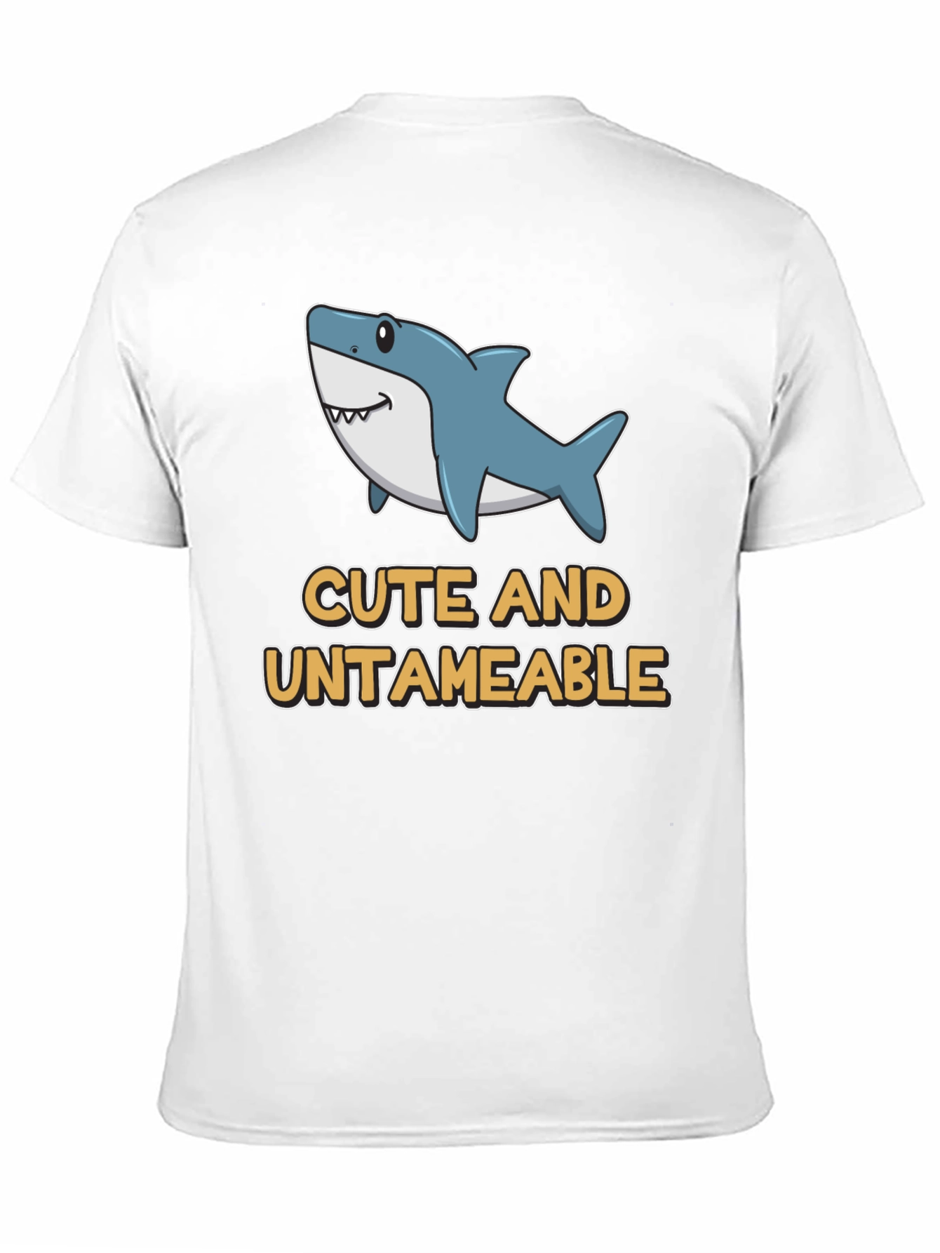 Cute and Untameable Shark Graphic T-Shirt