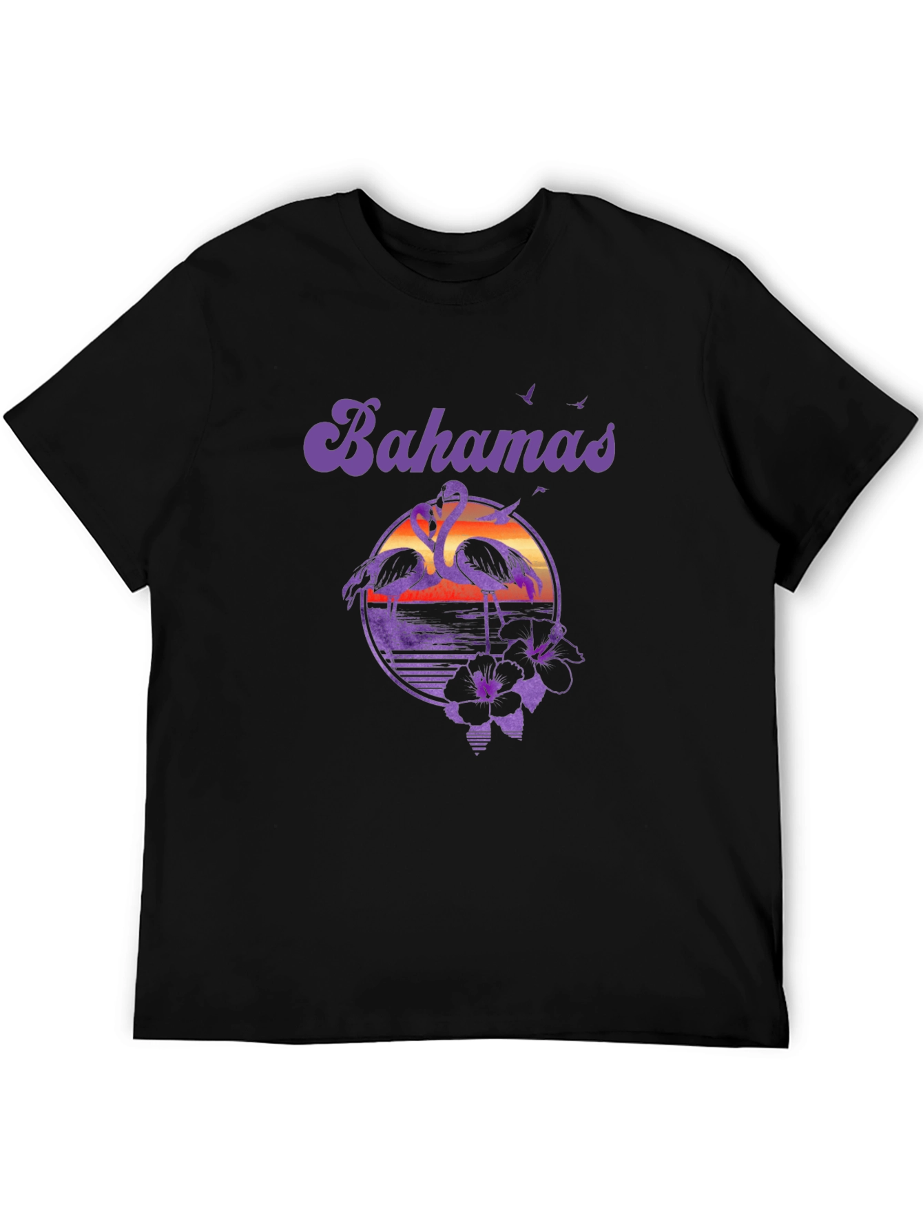 Bahamas Flamingo Sunset T-Shirt
