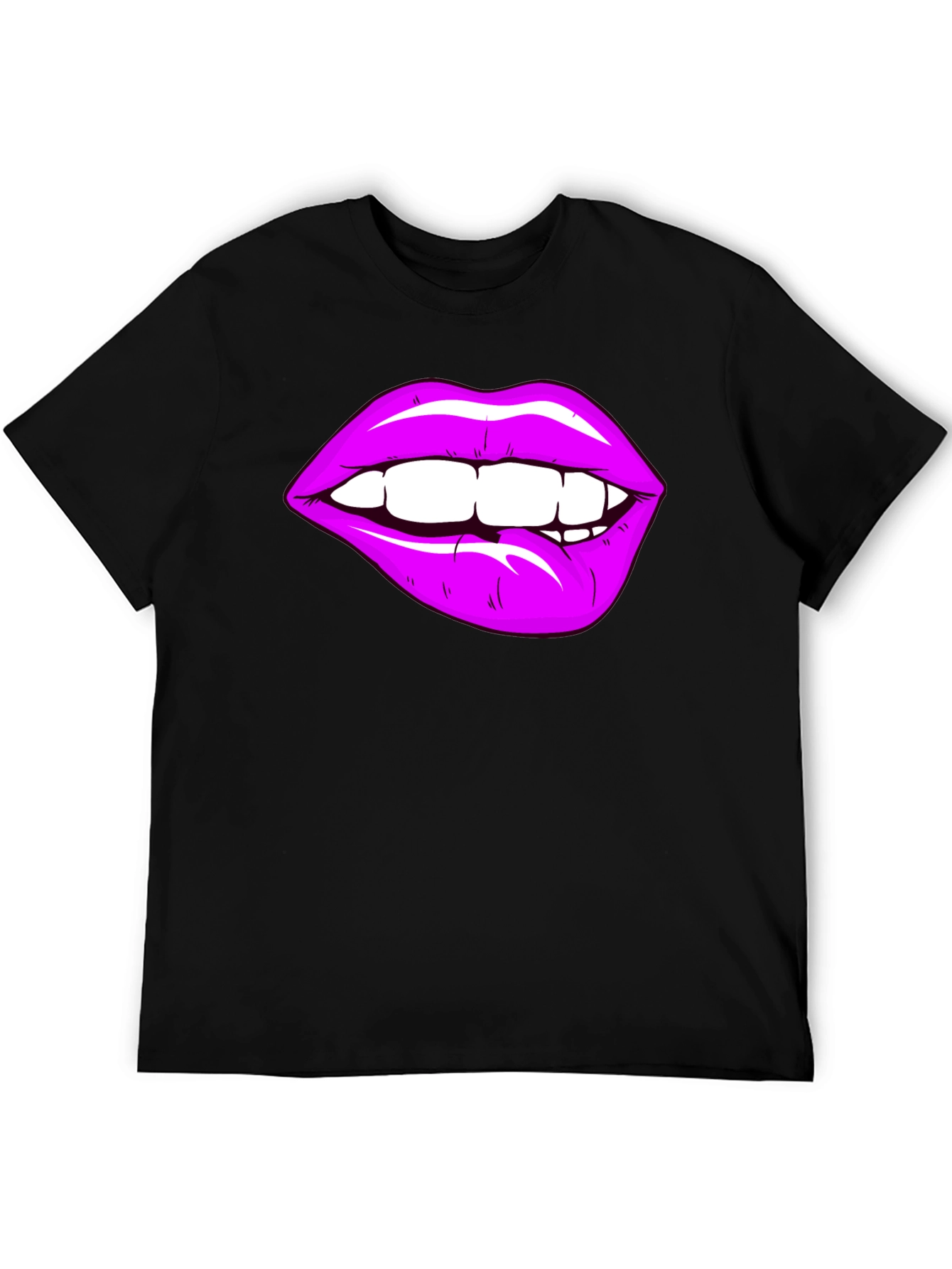 Purple Lips Graphic T-Shirt - Bite Me!