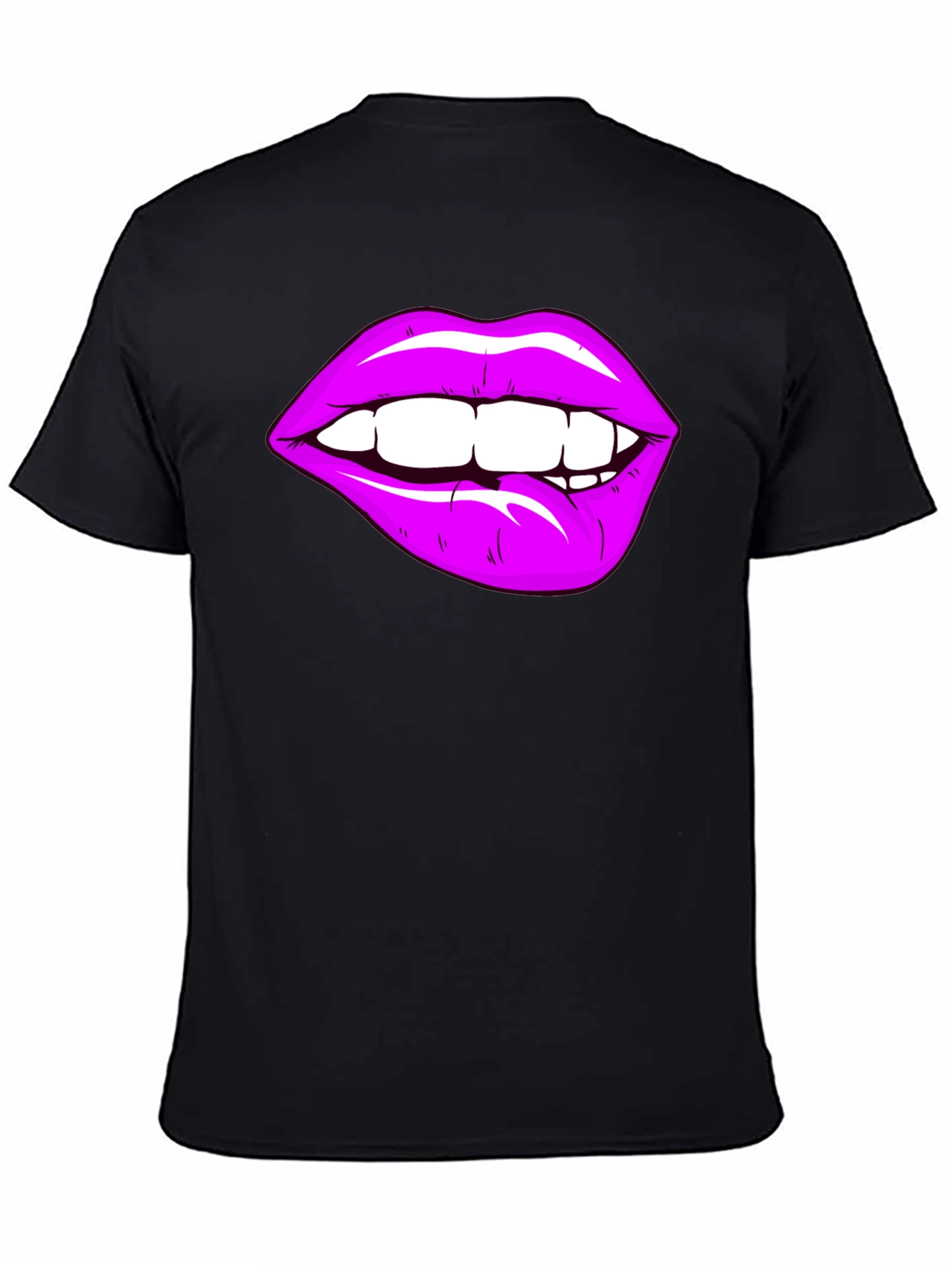 Purple Lips Graphic T-Shirt - Bite Me!