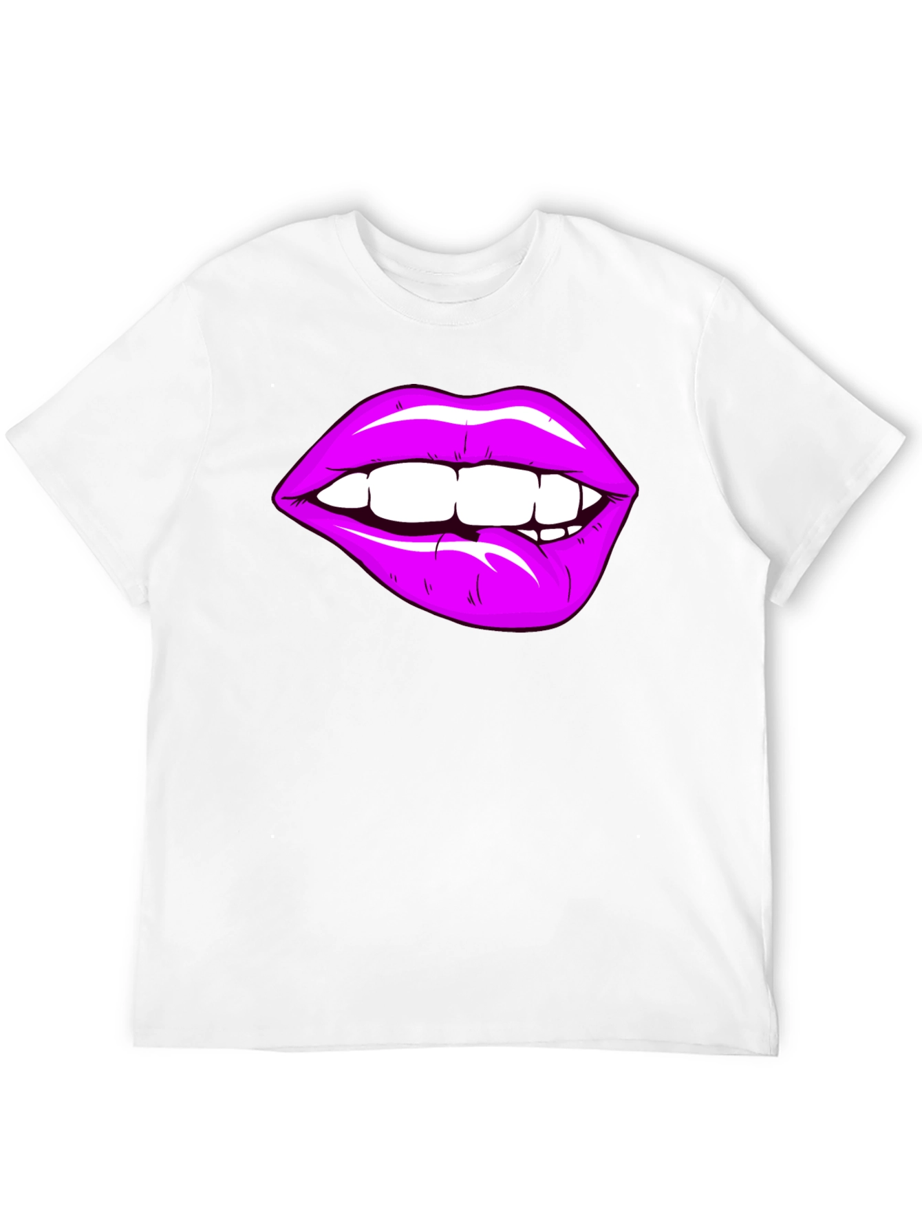 Purple Lips Graphic T-Shirt - Bite Me!