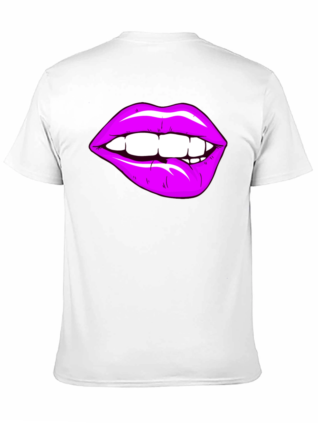 Purple Lips Graphic T-Shirt - Bite Me!
