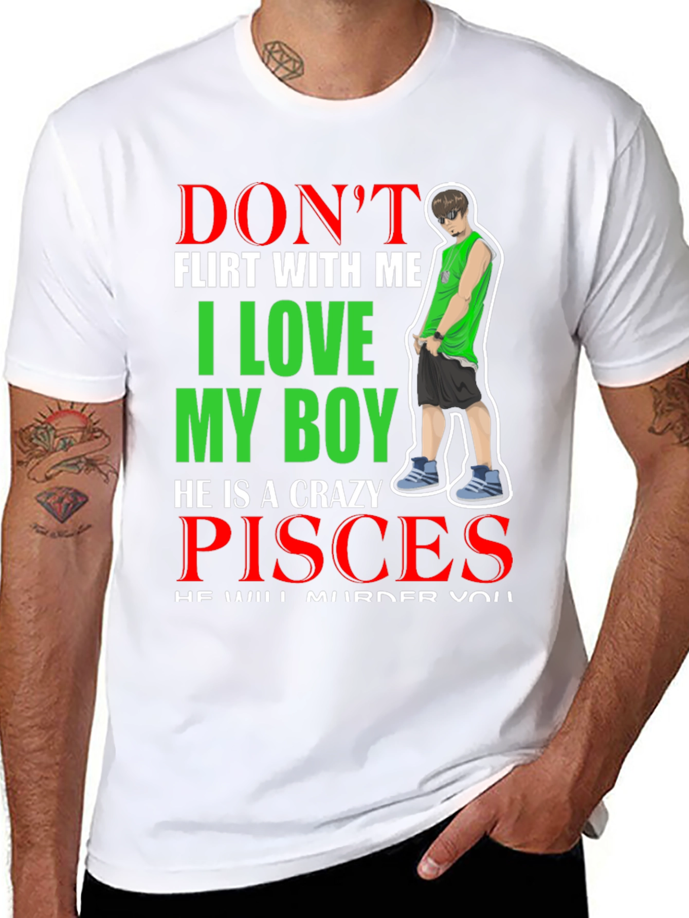 Crazy Pisces Boy T-Shirt