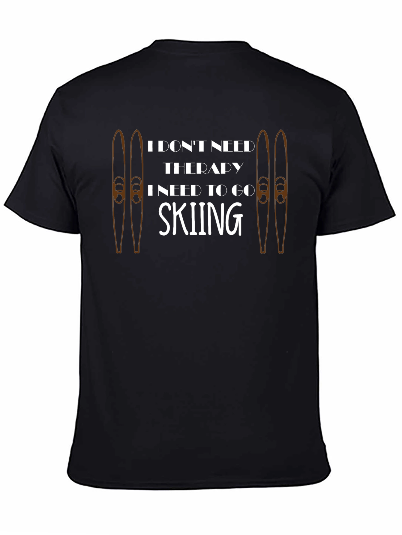 Funny Skiing T-Shirt - Therapy Alternative