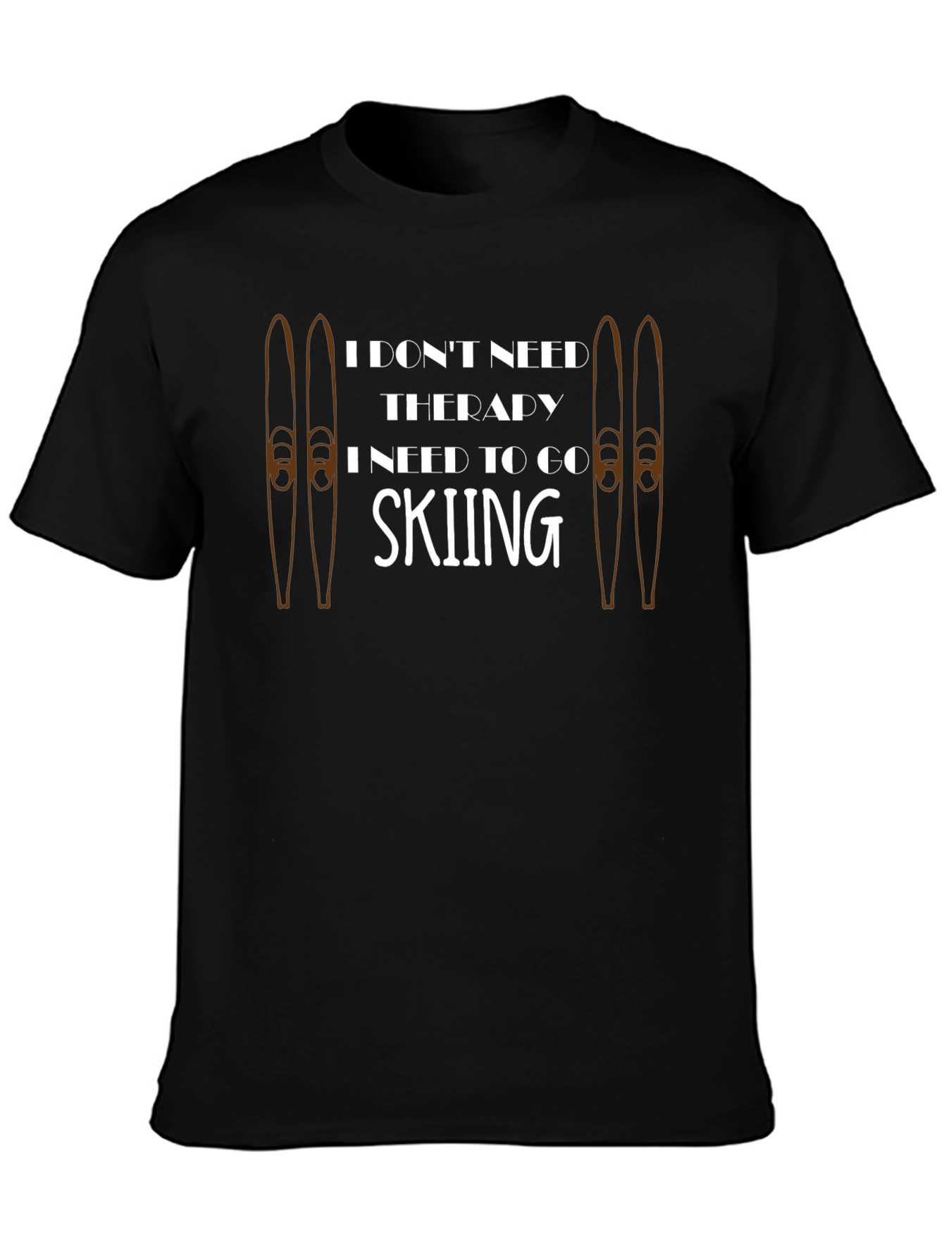 Funny Skiing T-Shirt - Therapy Alternative