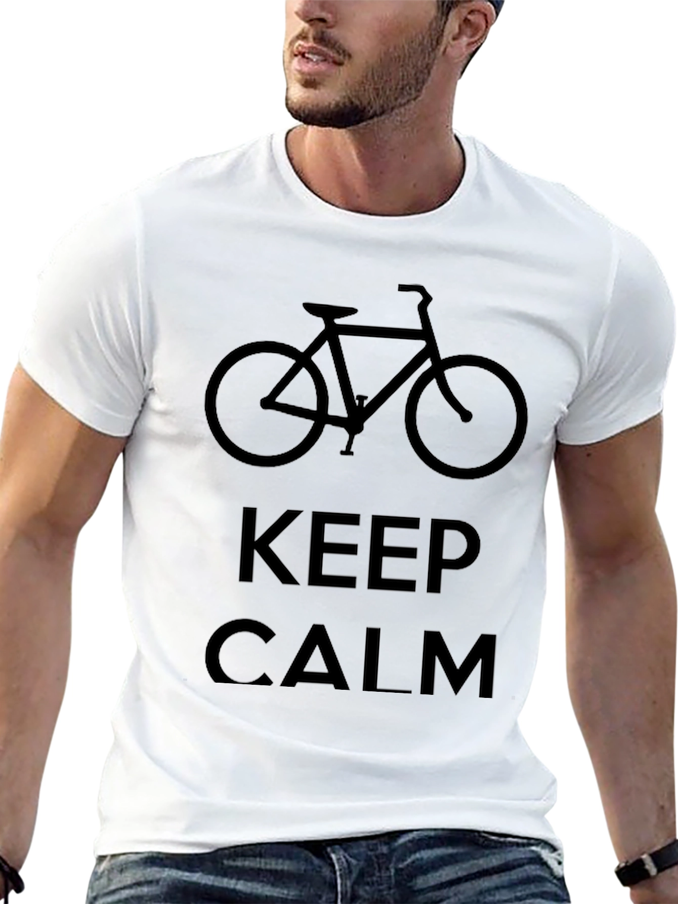 Keep Calm & Ride On - Black Graphic Tee