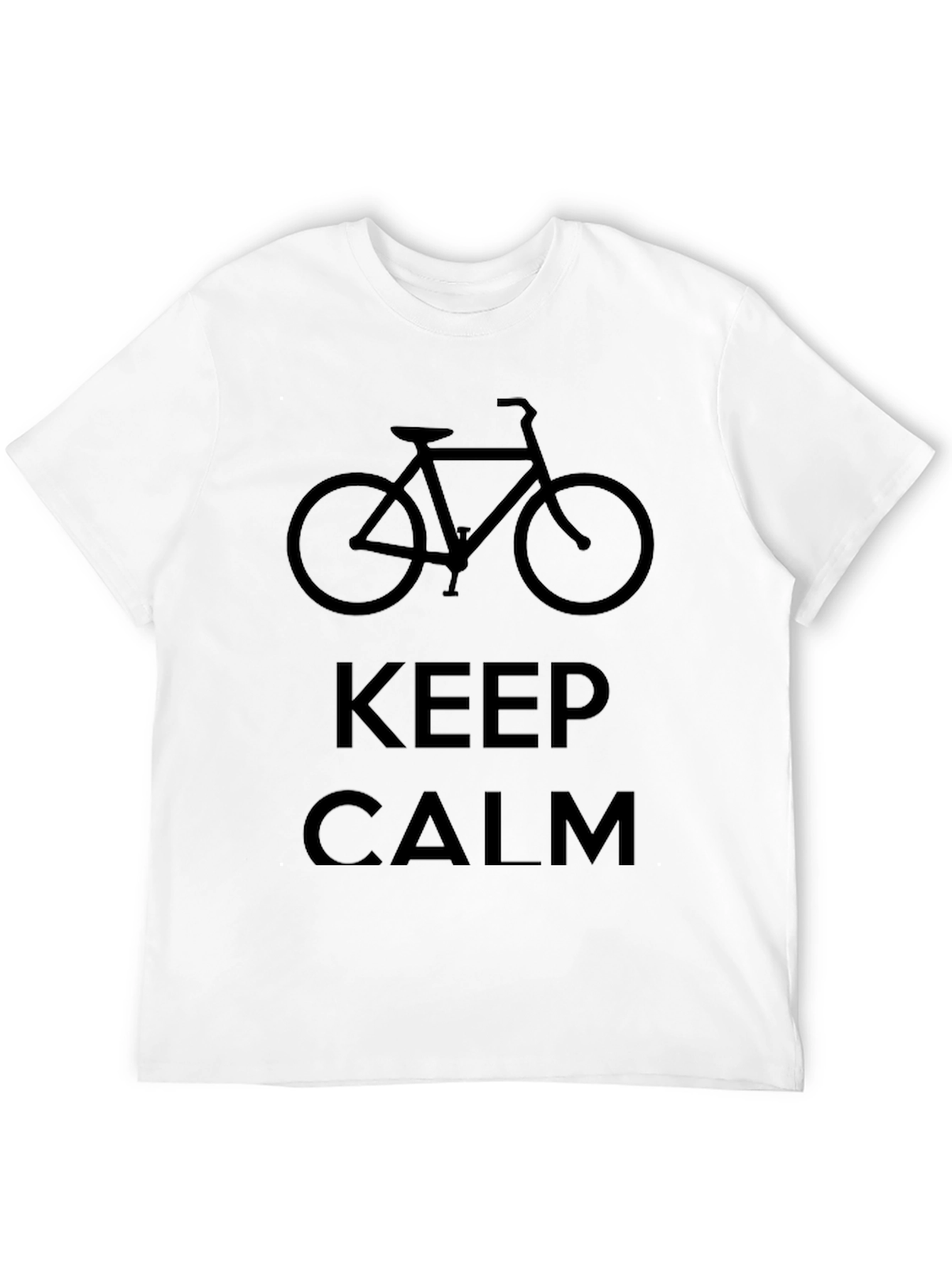 Keep Calm & Ride On - Black Graphic Tee