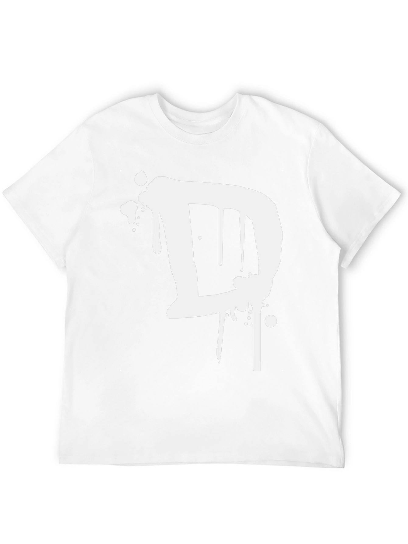 Graffiti Letter D Black T-Shirt - Urban Style