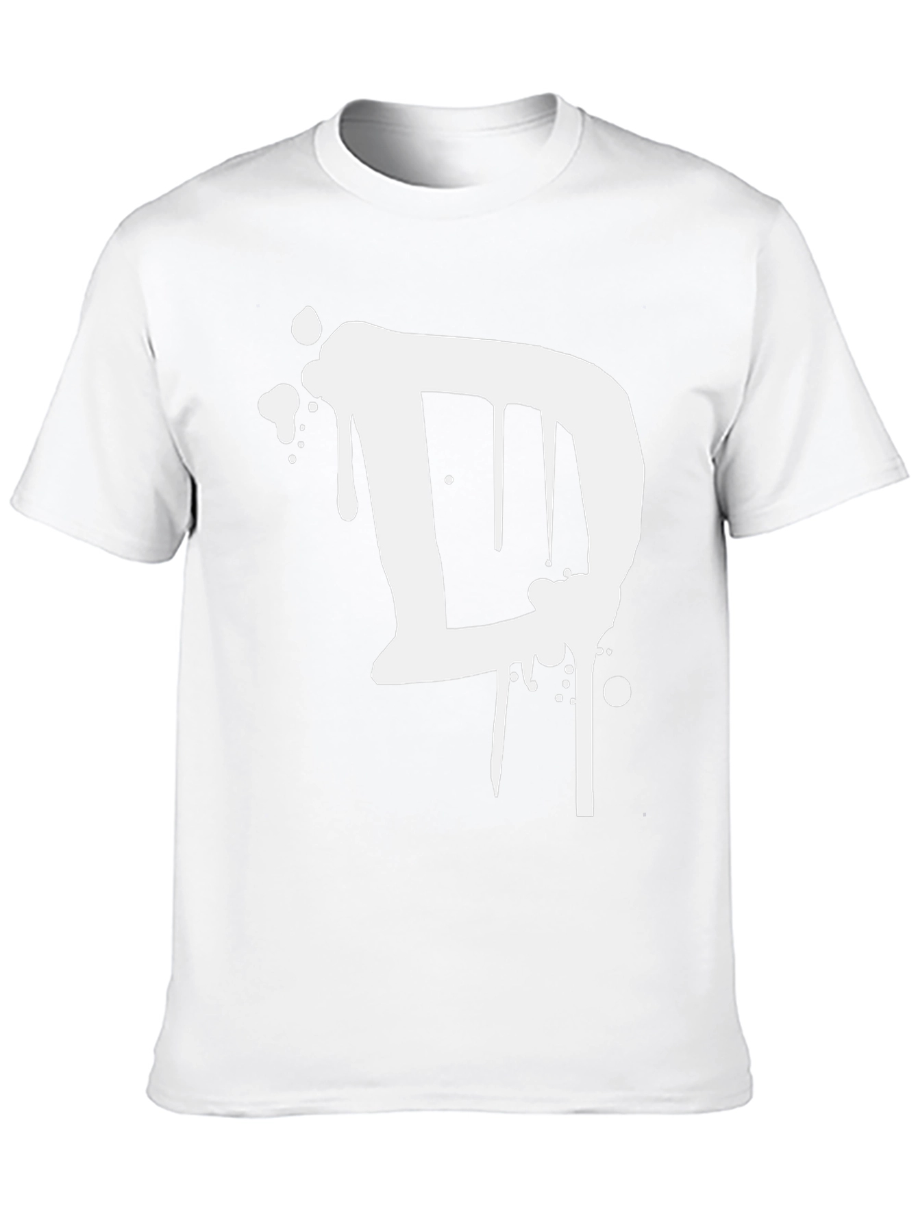 Graffiti Letter D Black T-Shirt - Urban Style