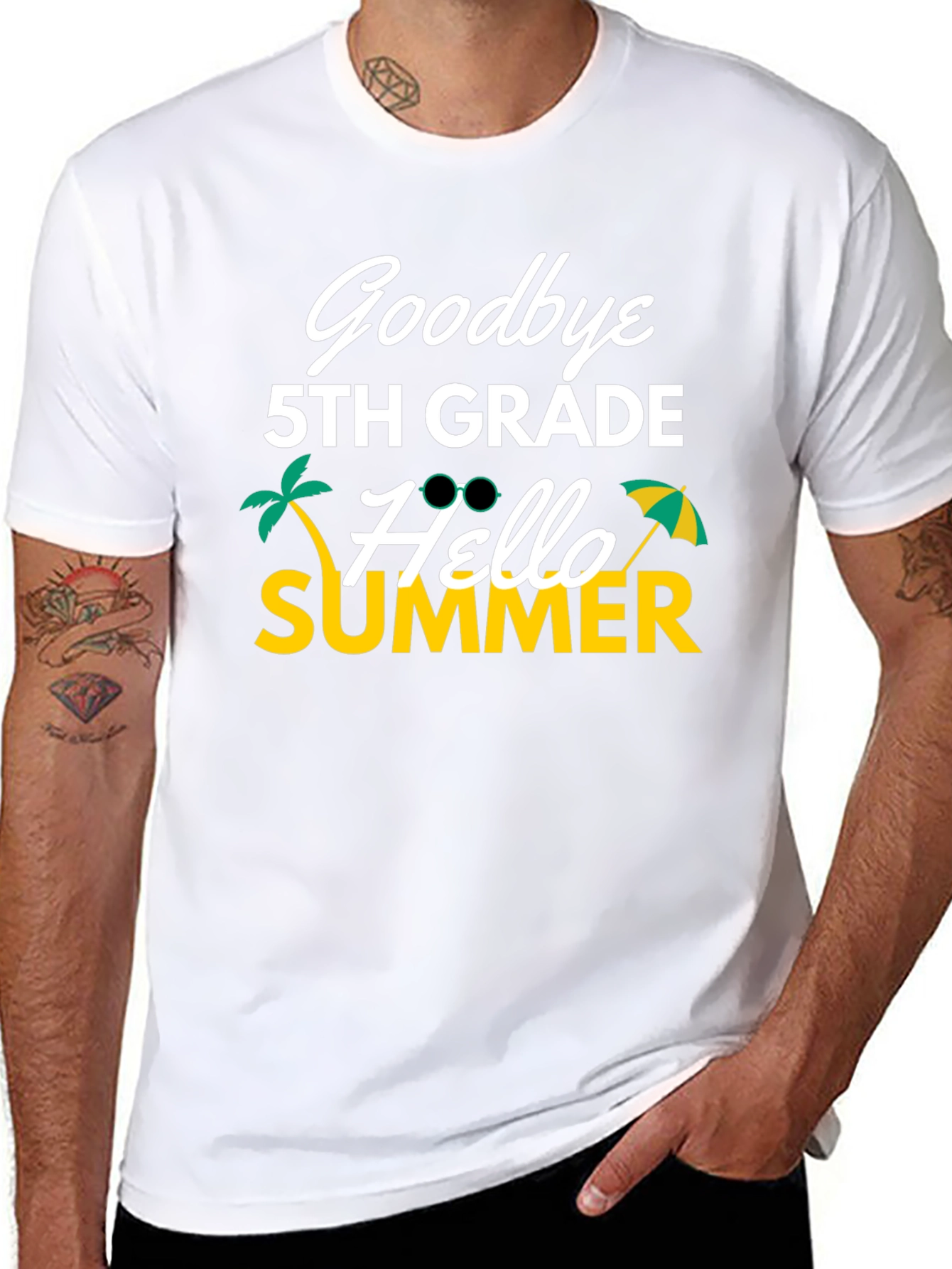 Goodbye 5th Grade Hello Summer Graphic Tee