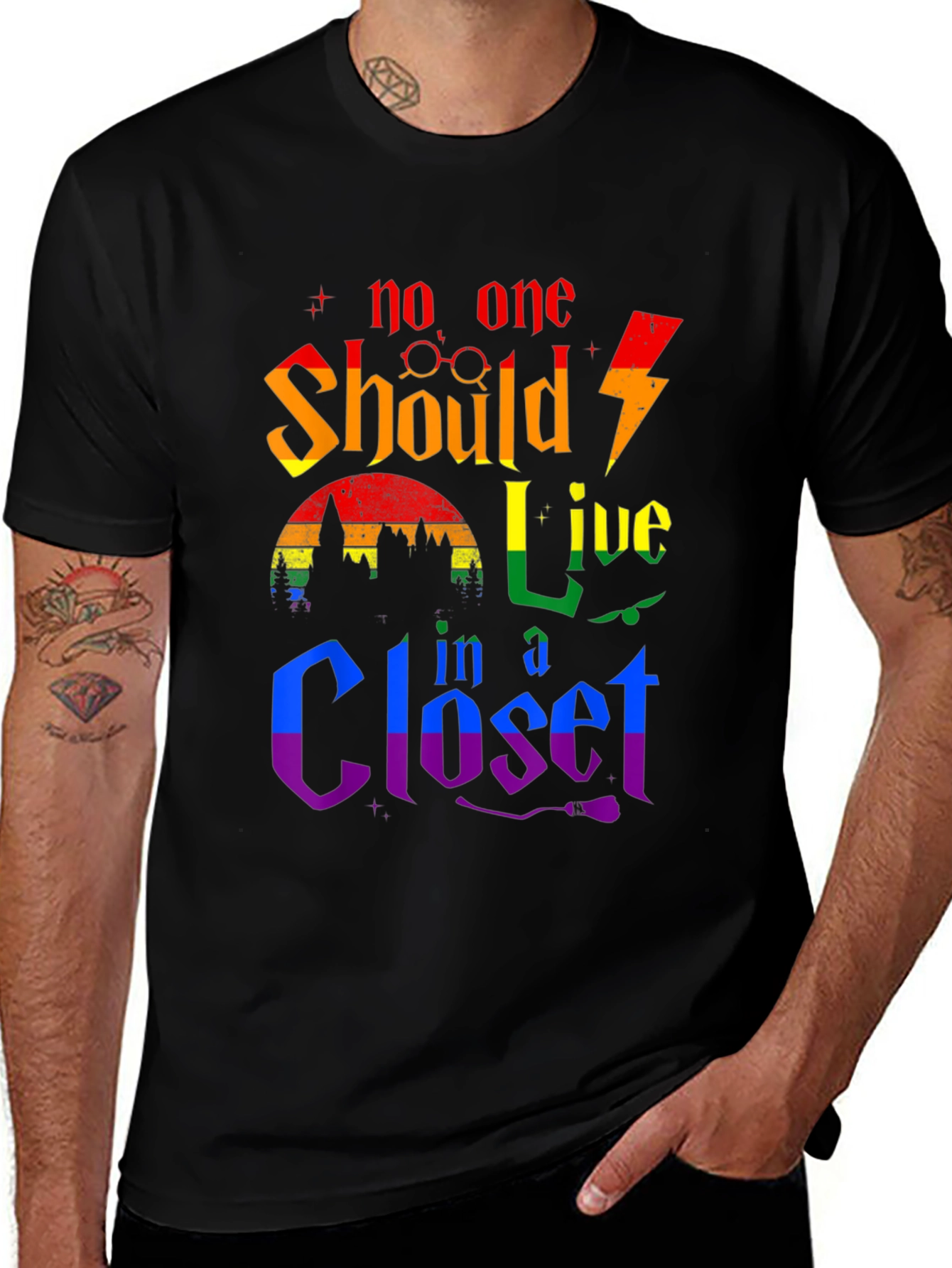 No One Should Live in a Closet Pride T-Shirt