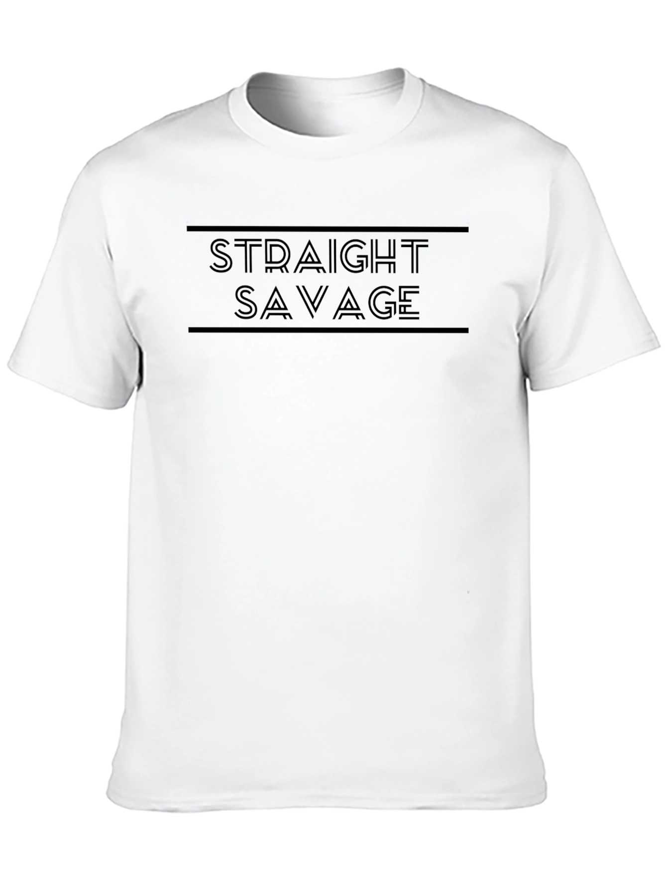 Straight Savage Black Graphic Tee