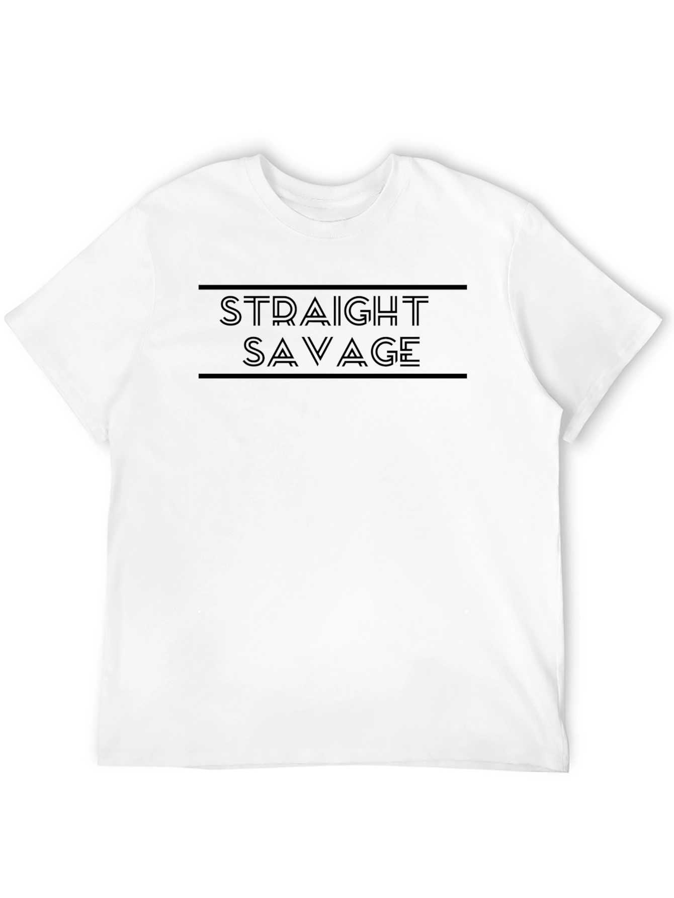 Straight Savage Black Graphic Tee