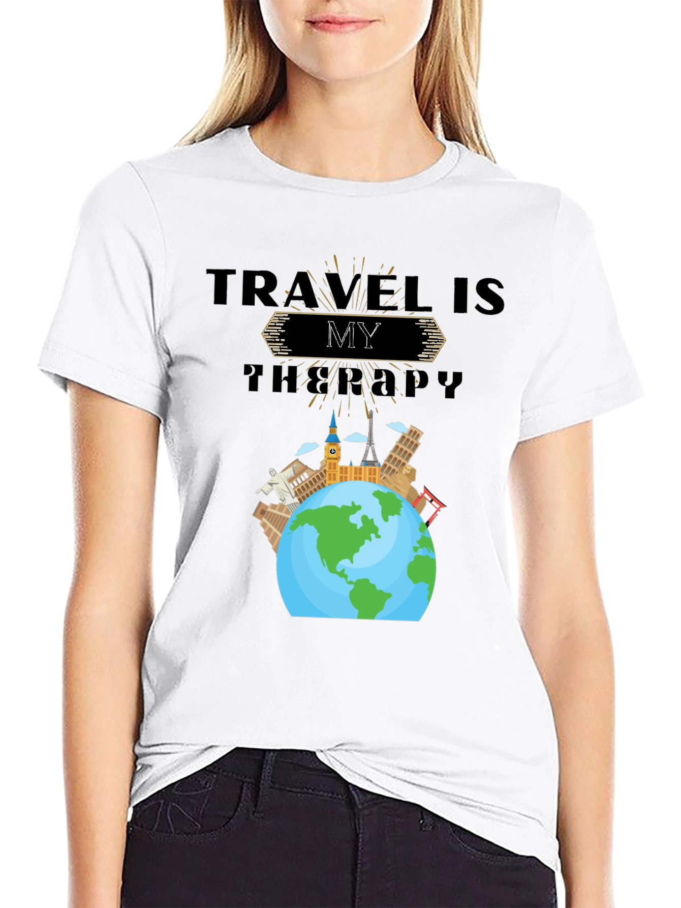 Travel Is My Therapy Graphic T-Shirt