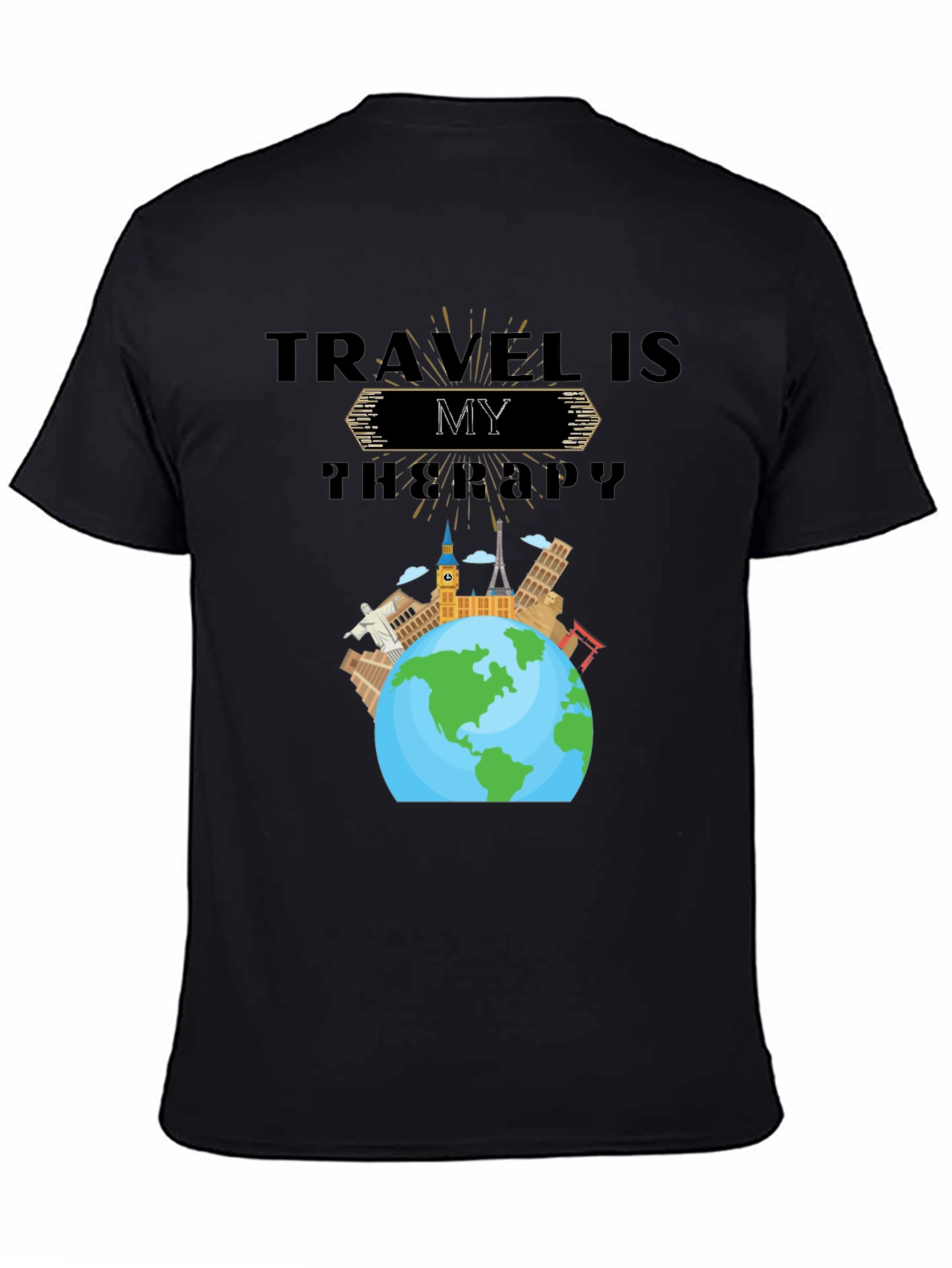 Travel Is My Therapy Graphic T-Shirt