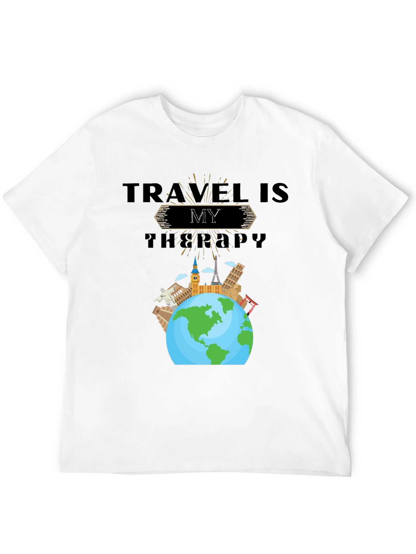 Travel Is My Therapy Graphic T-Shirt