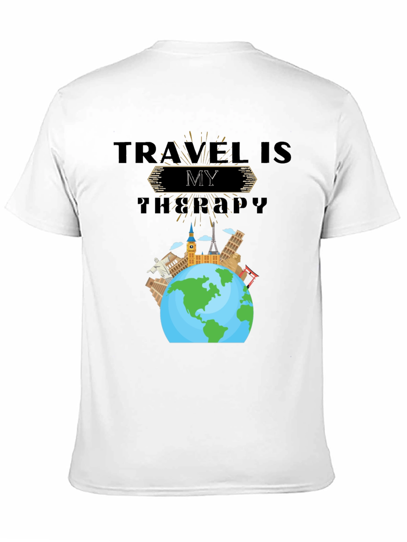 Travel Is My Therapy Graphic T-Shirt