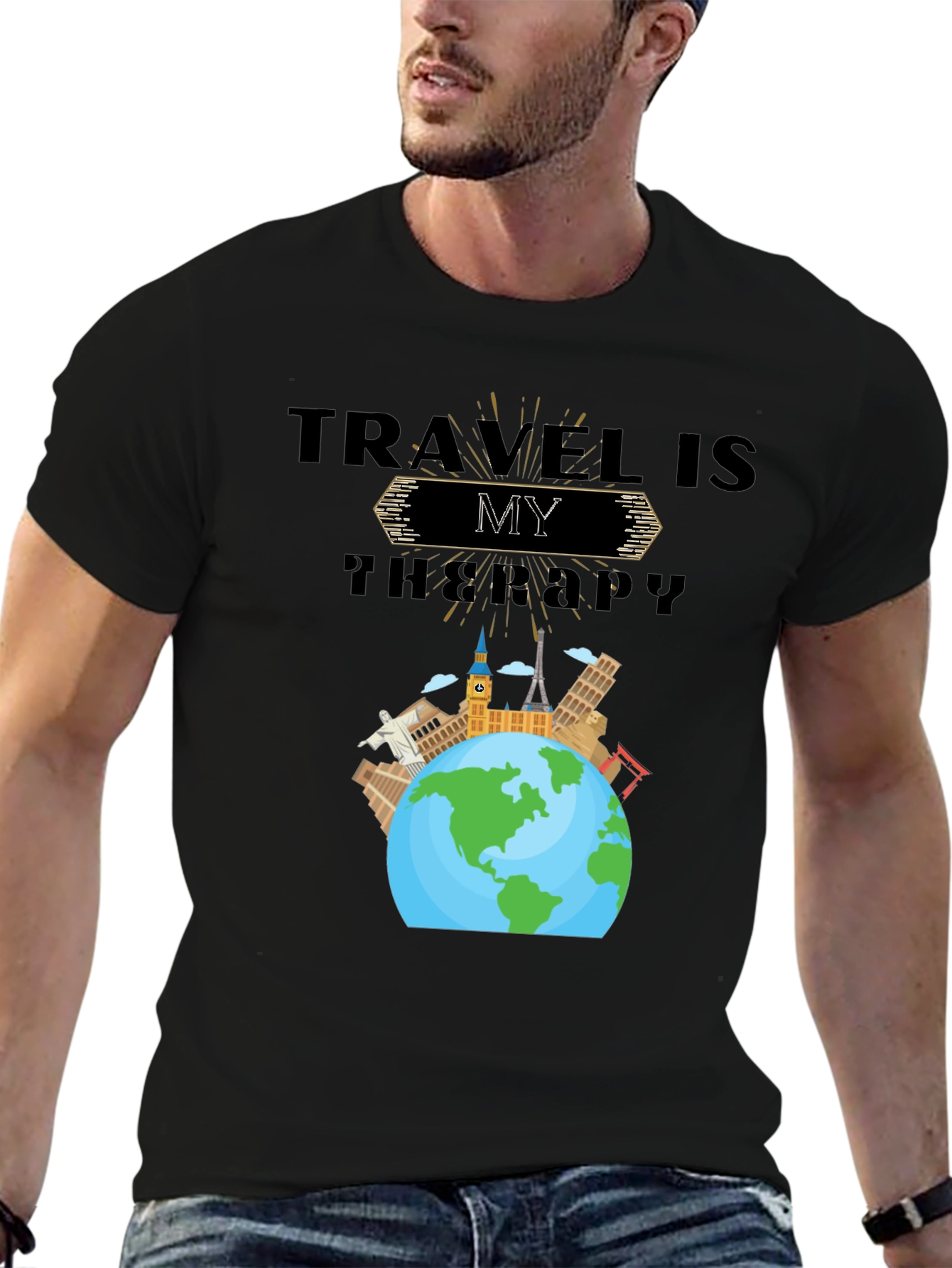 Travel Is My Therapy Graphic T-Shirt