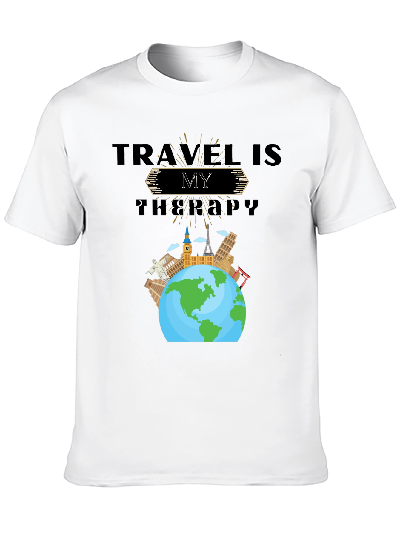Travel Is My Therapy Graphic T-Shirt
