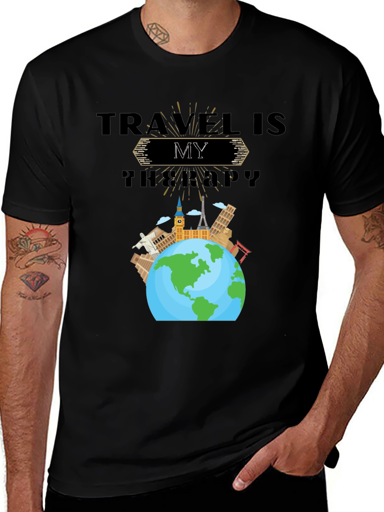 Travel Is My Therapy Graphic T-Shirt