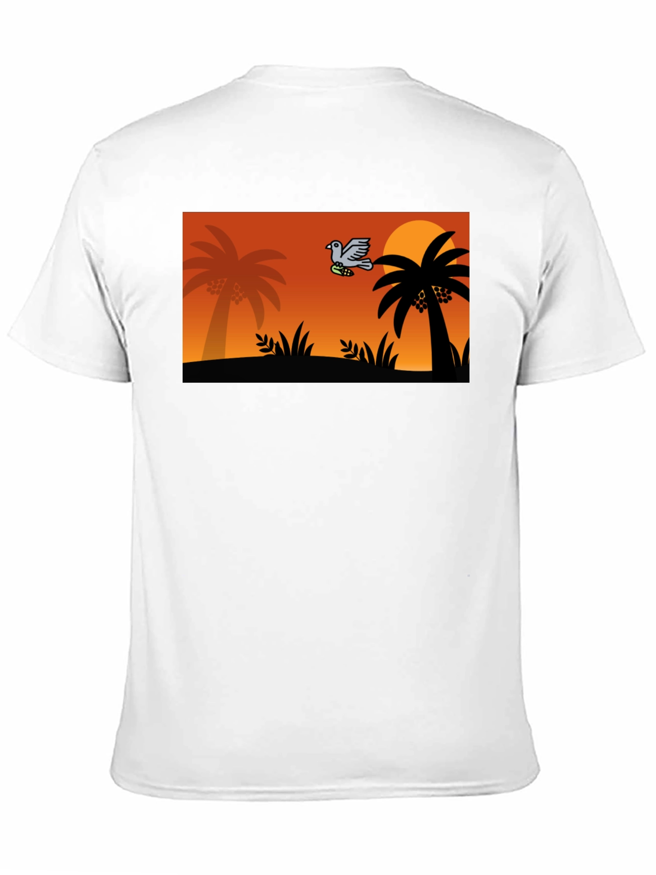 Tropical Sunset Bird Graphic Tee