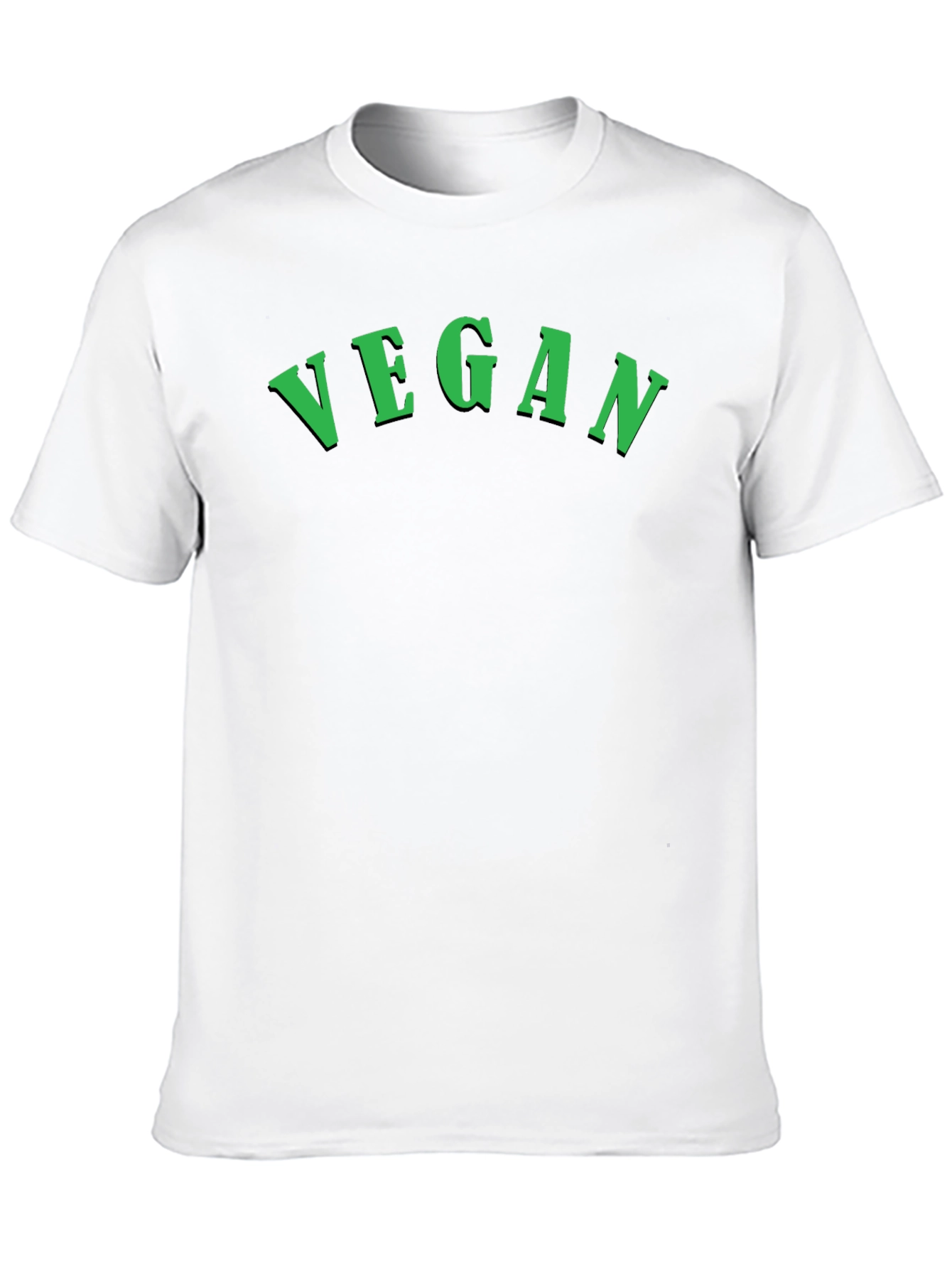 Vegan Graphic Tee - Black Cotton T-Shirt