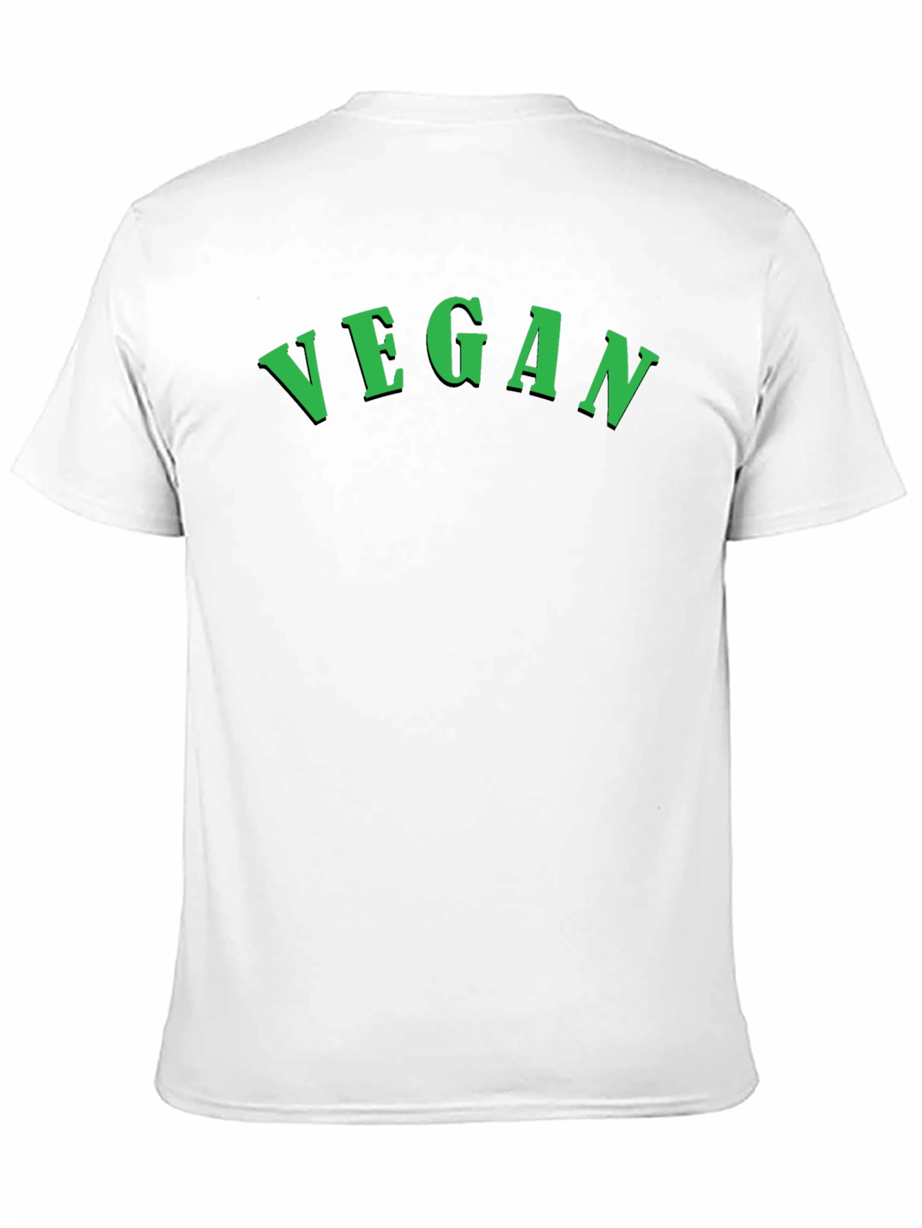 Vegan Graphic Tee - Black Cotton T-Shirt