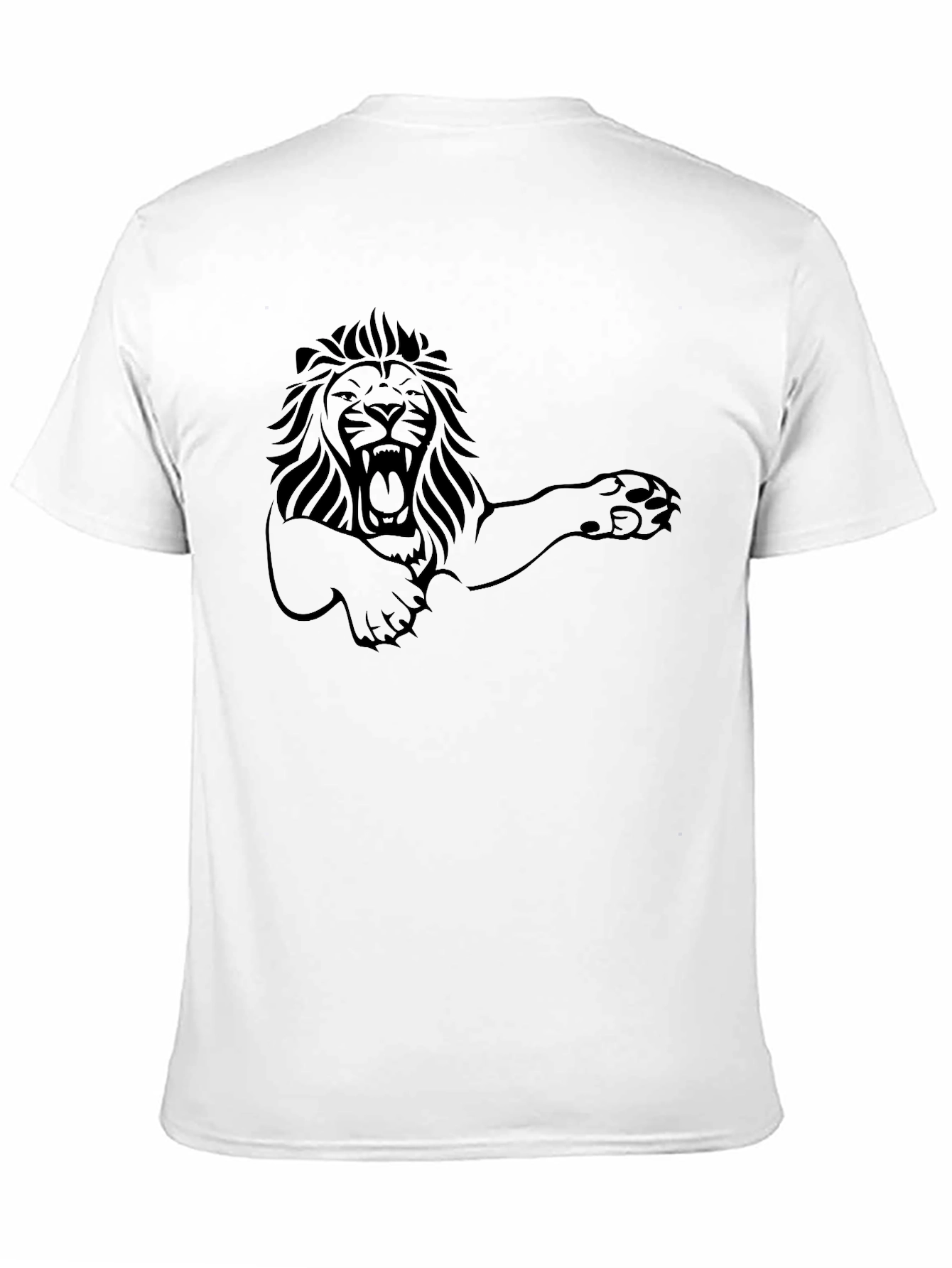 Lion Graphic Tee - Mens Black T-Shirt
