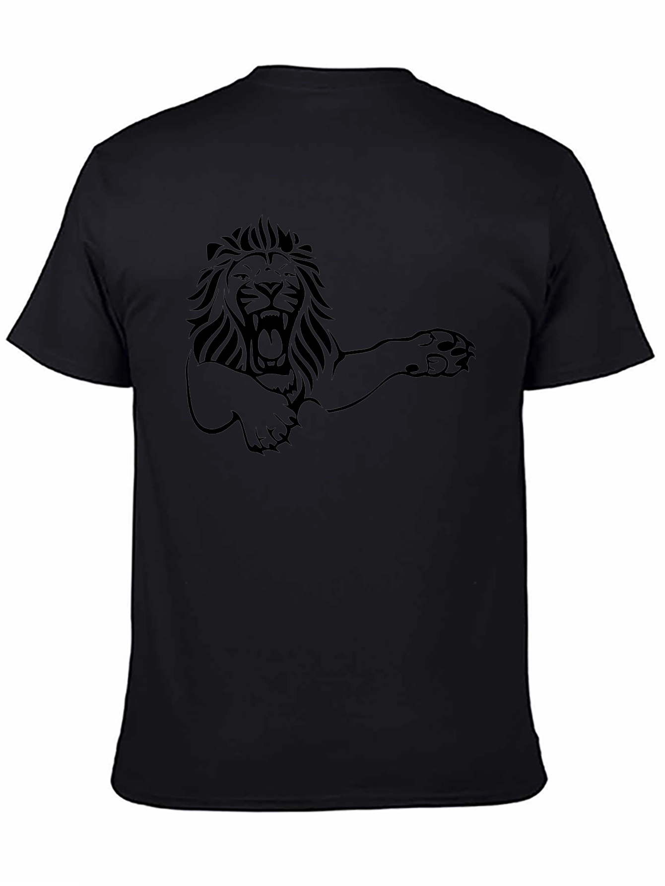 Lion Graphic Tee - Mens Black T-Shirt
